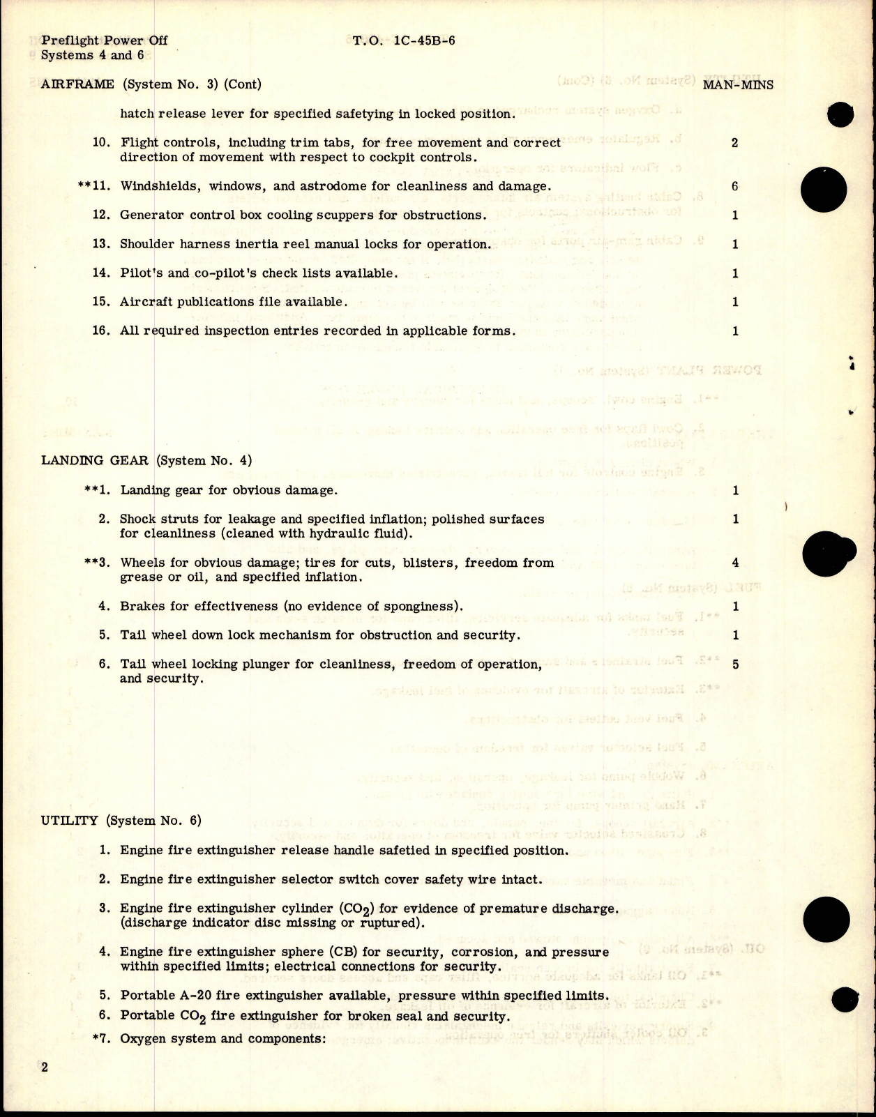 Sample page 6 from AirCorps Library document: Inspection Requirements for C-45 