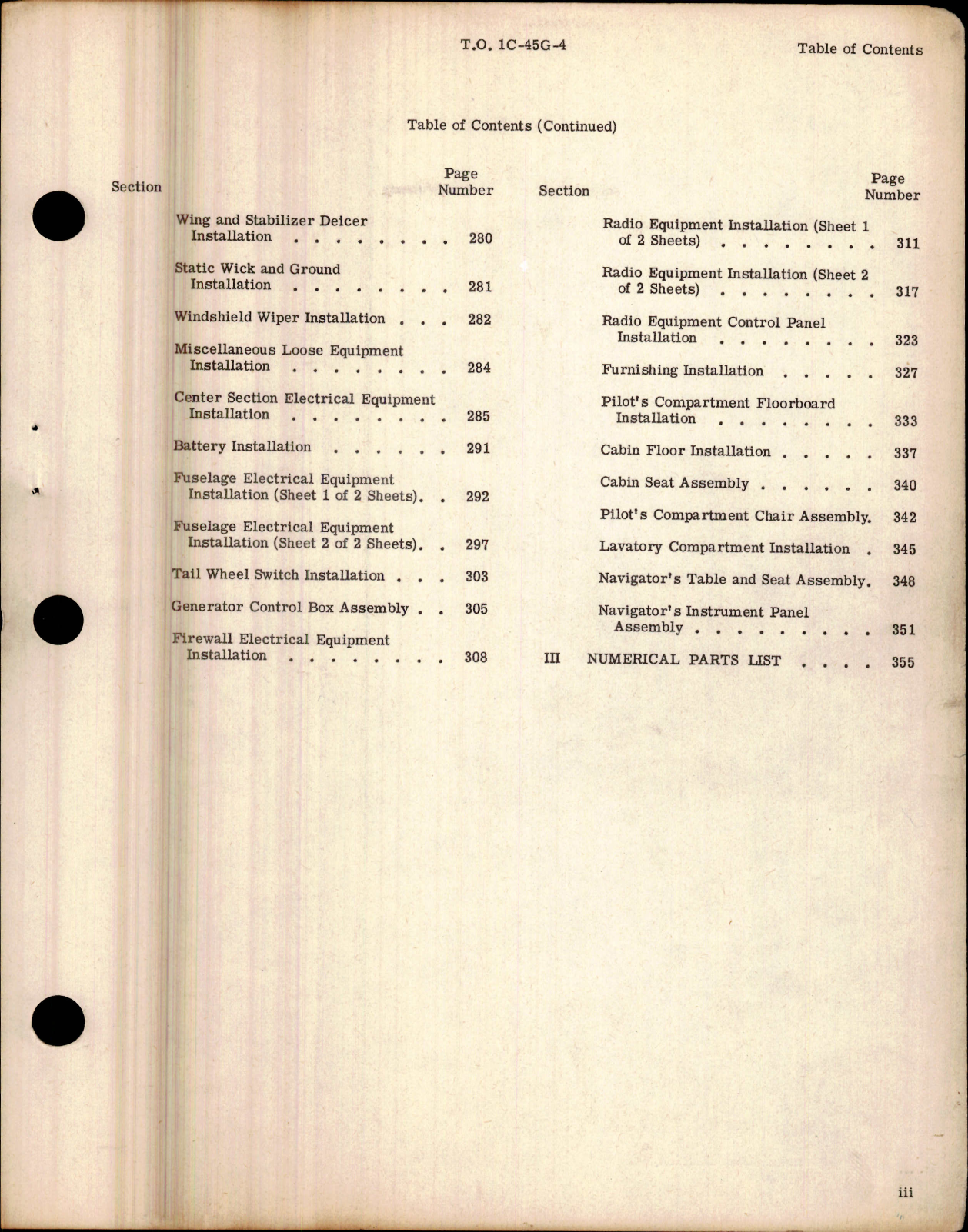 Sample page 5 from AirCorps Library document: Illustrated Parts Breakdown for C-45G, TC-45G, and C-45H