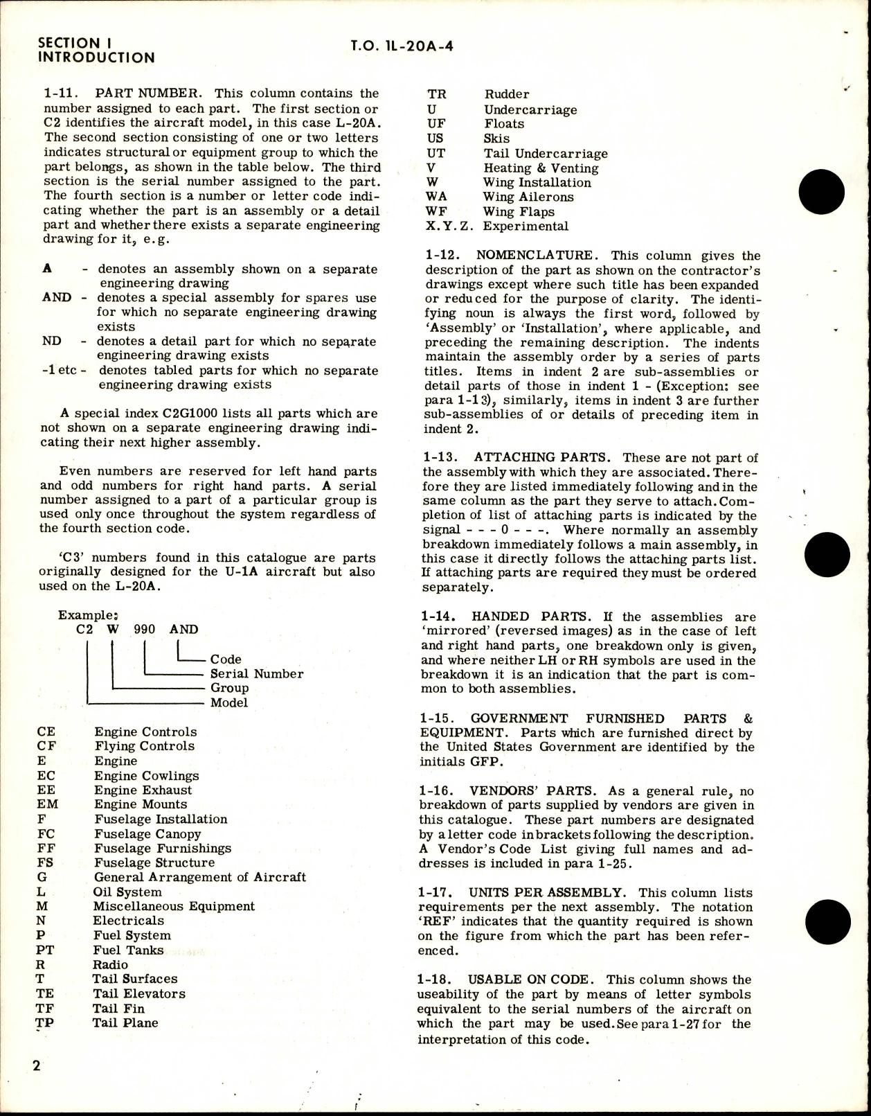 Sample page 8 from AirCorps Library document: Parts Catalog for L-20A 