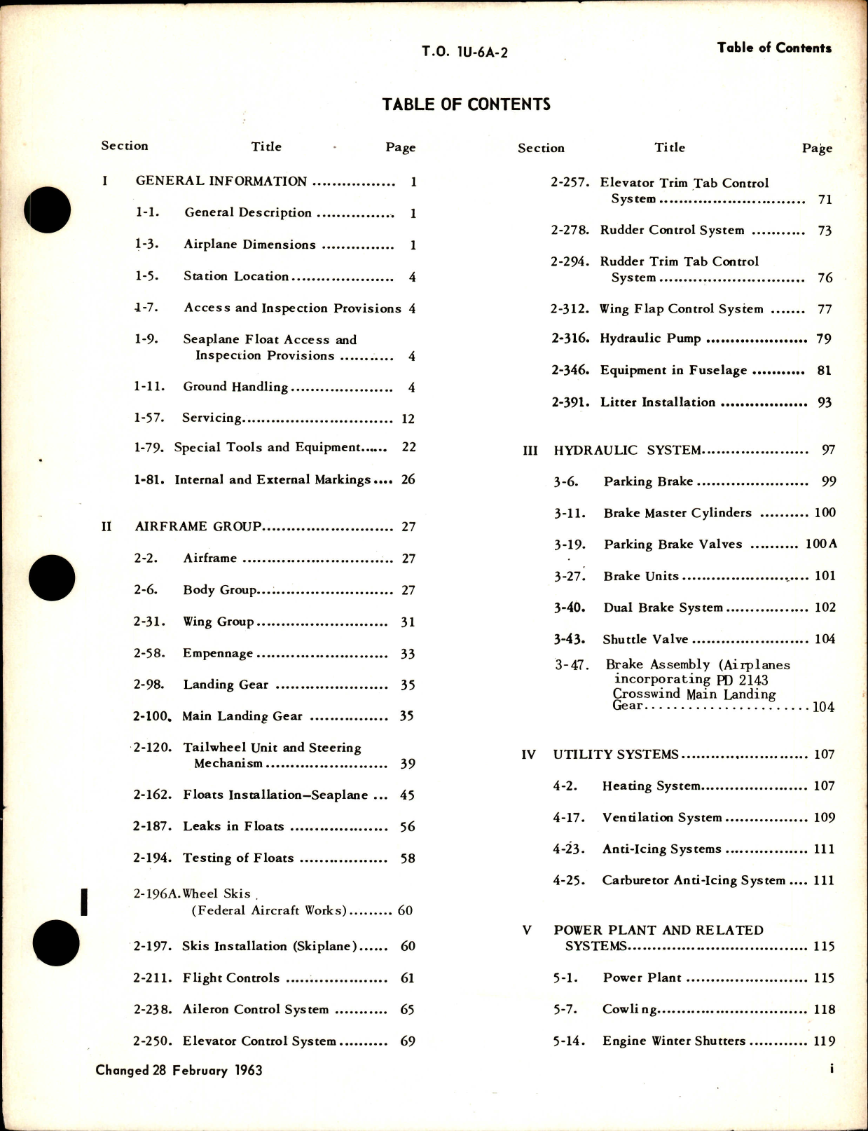 Sample page 1 from AirCorps Library document: Maintenance Manual for L-20A 