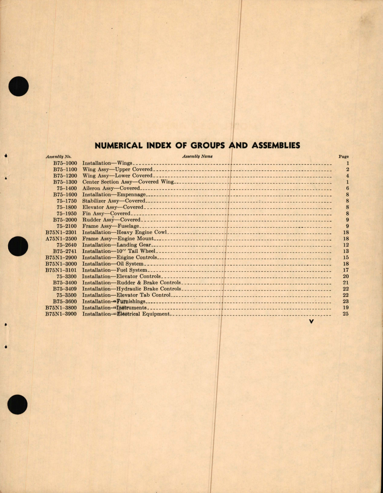 Sample page 7 from AirCorps Library document: Final Spare Parts List with Prices for N2S-3 Airplane