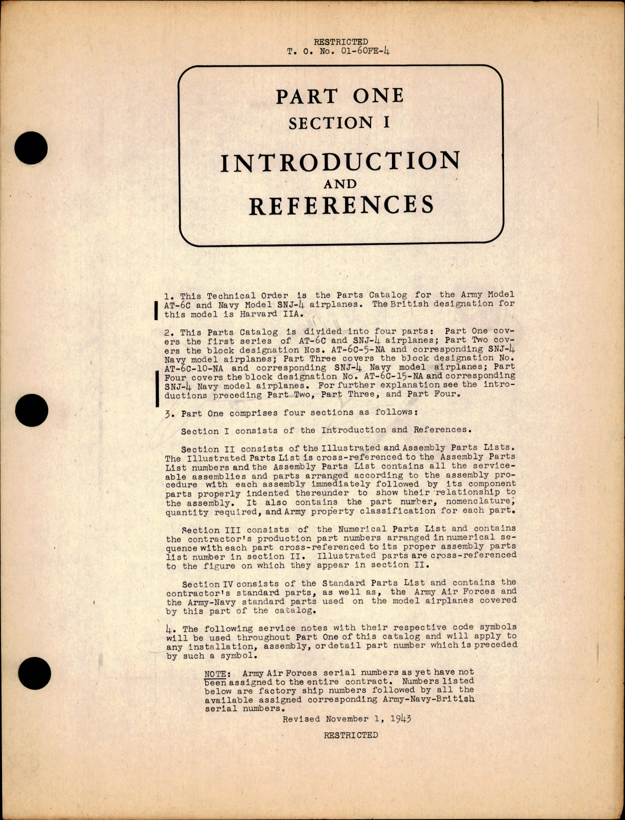 Sample page 5 from AirCorps Library document: Parts Catalog for AT-6C, AT-6C-5, -10, and -15, SNJ-4, Harvard IIA