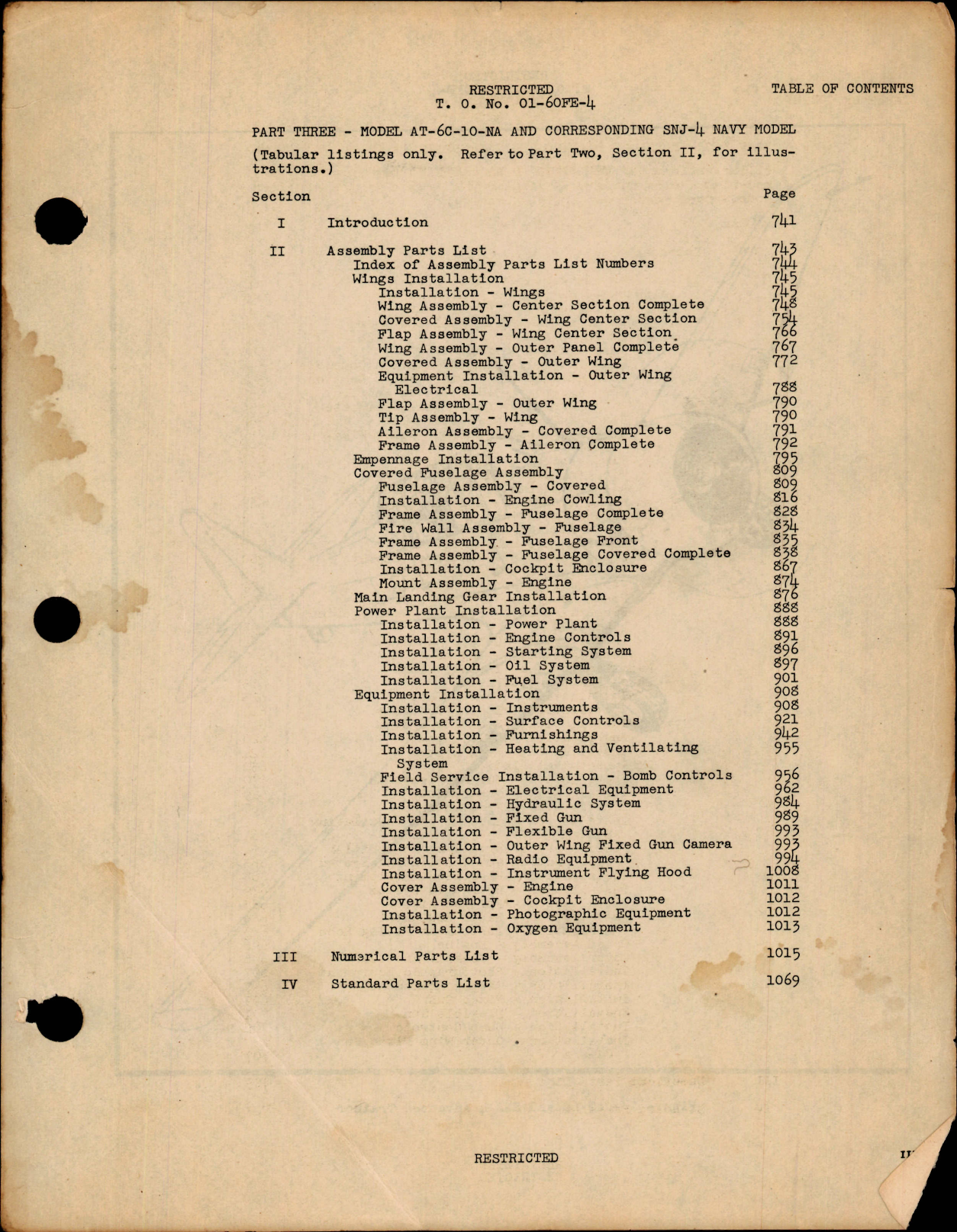 Sample page 5 from AirCorps Library document: Parts Catalog for AT-6C, AT-6C-5, -10, and -15, SNJ-4, Harvard IIA (Part One)