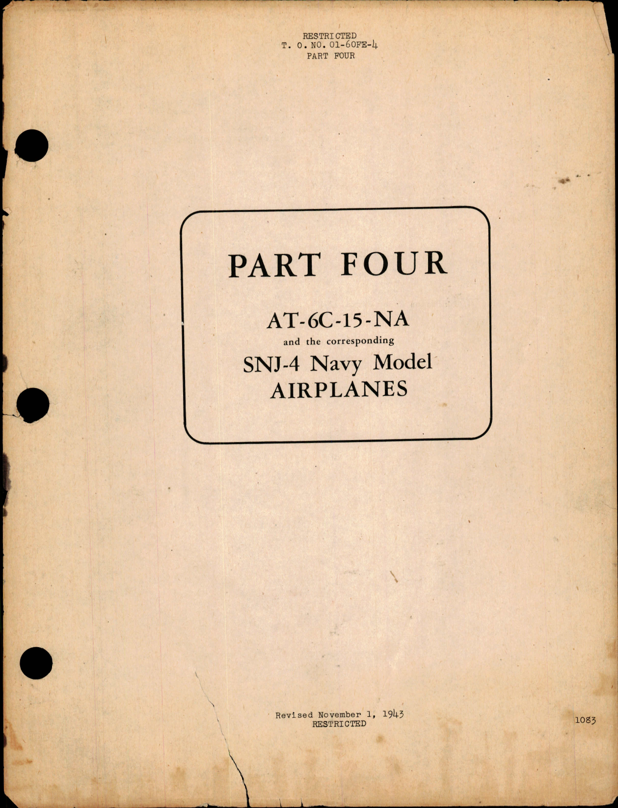 Sample page 1 from AirCorps Library document: Parts Catalog for AT-6C-15-NA and SNJ-4 (Part Four)