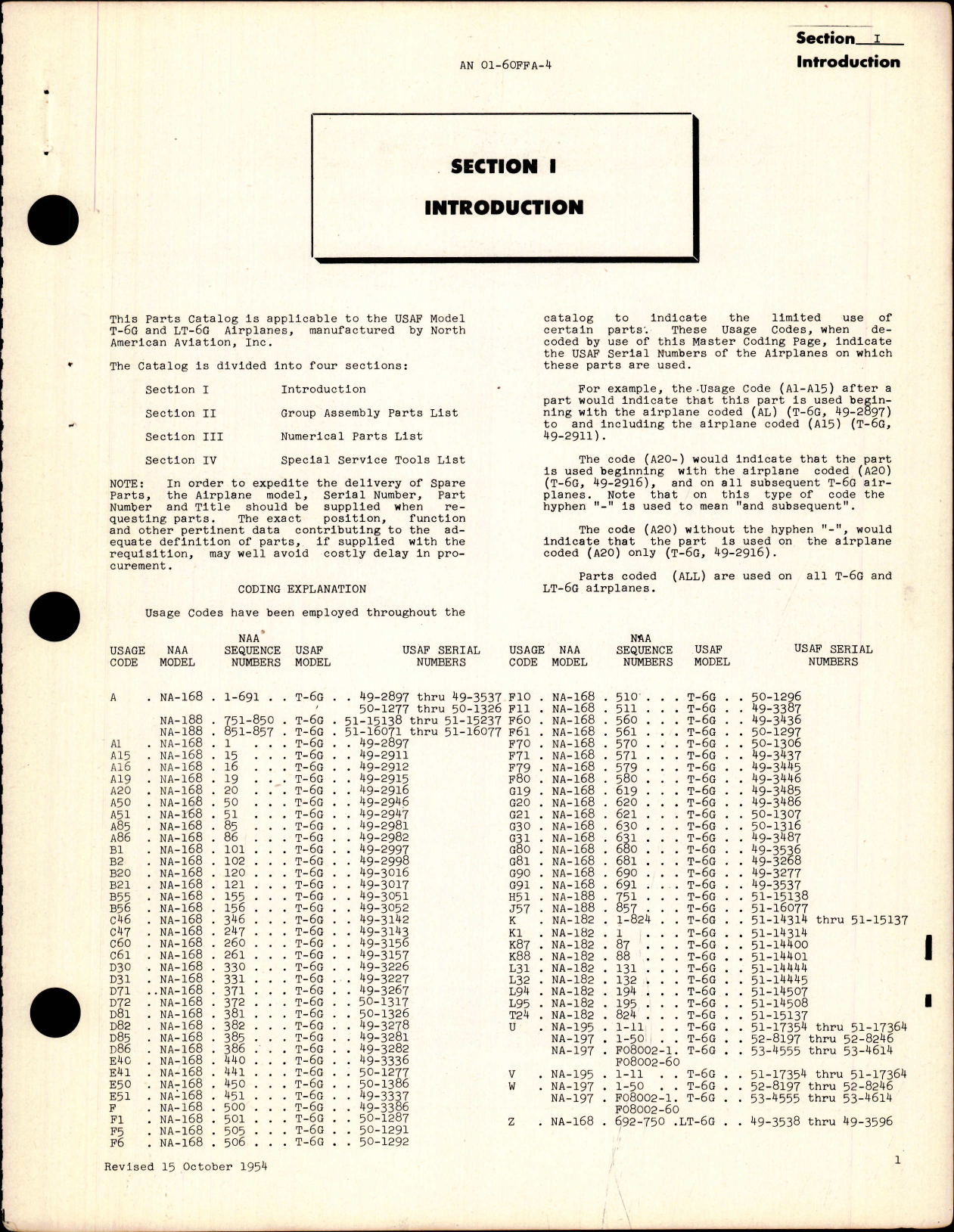 Sample page 5 from AirCorps Library document: Parts Catalog for T-6G and LT-6G