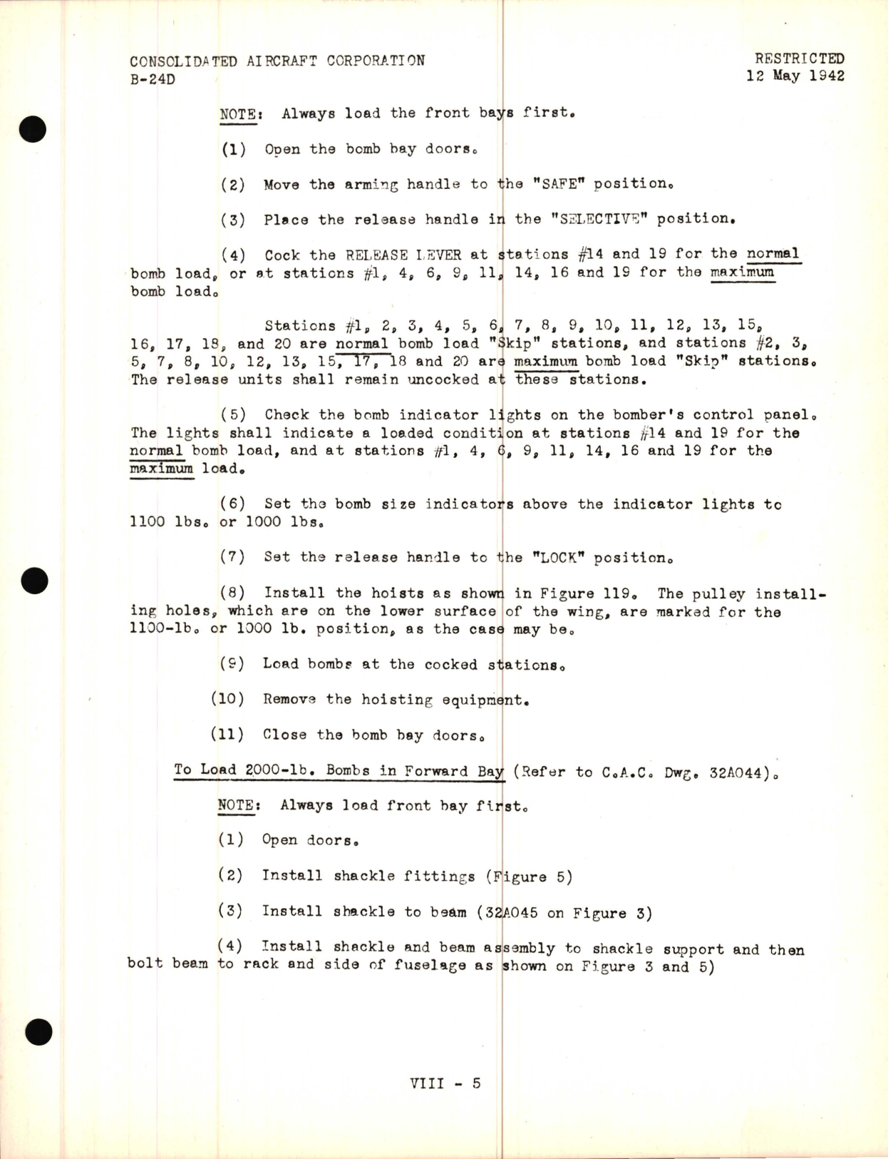 Sample page 9 from AirCorps Library document: Armament Lecture, B-24D Model - Familiarization Manual