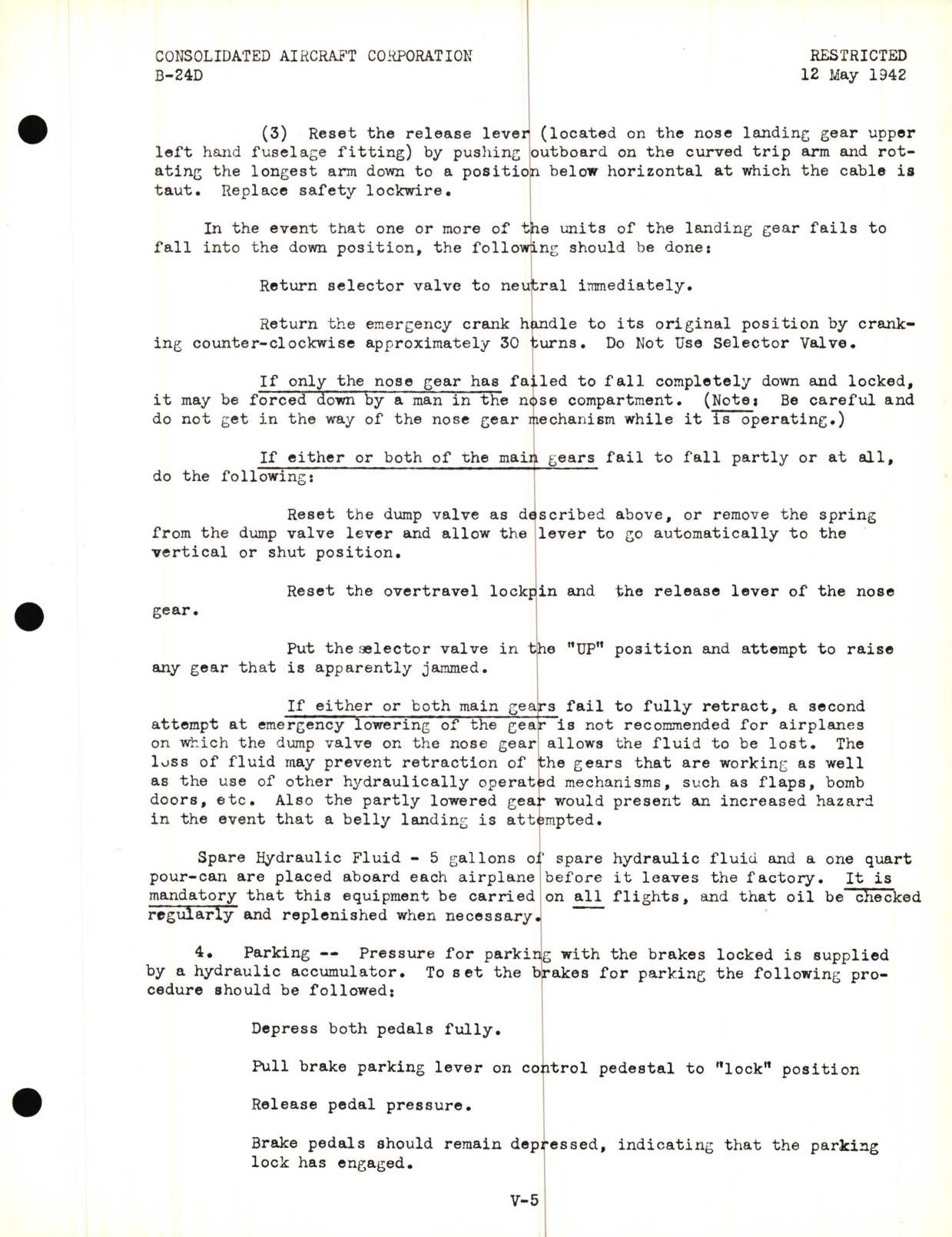 Sample page 9 from AirCorps Library document: Landing Gear Lecture, B-24D Model - Familiarization Manual