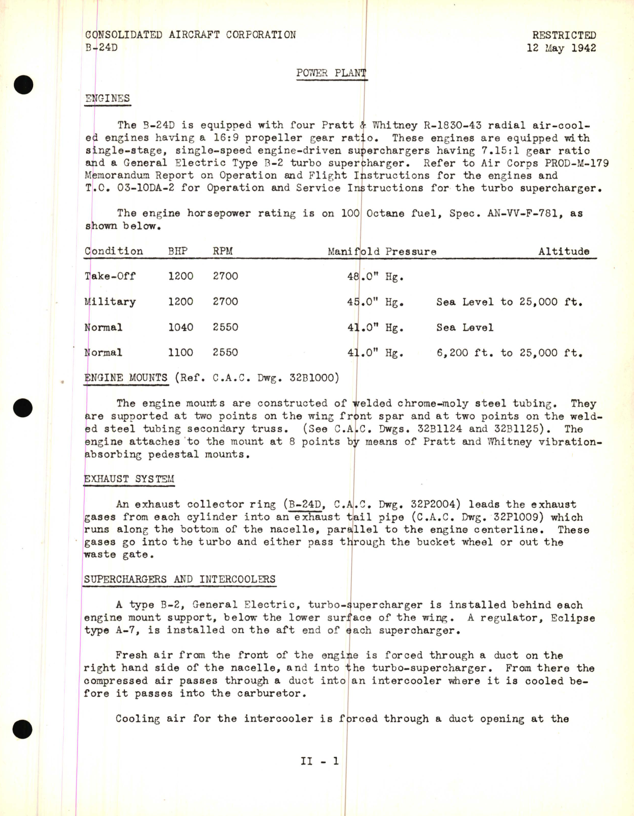 Sample page 5 from AirCorps Library document: Power Plant Lecture, B-24D Model - Familiarization Manual