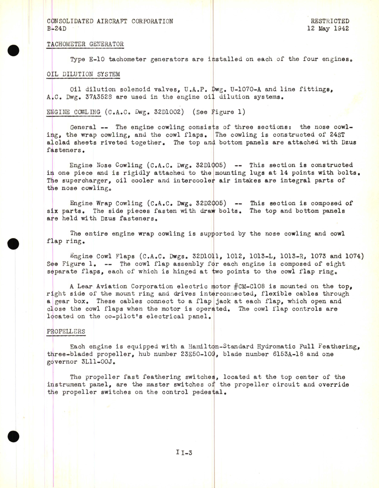 Sample page 7 from AirCorps Library document: Power Plant Lecture, B-24D Model - Familiarization Manual