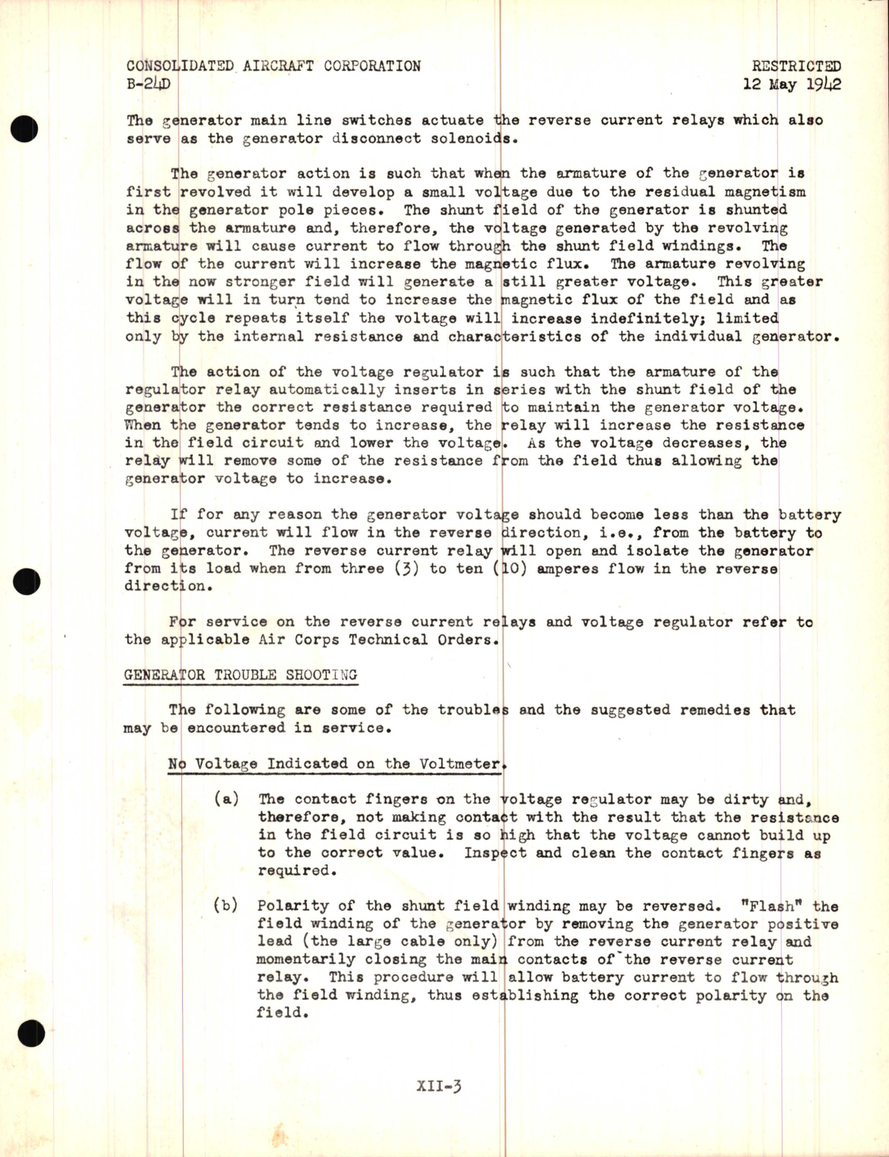 Sample page 7 from AirCorps Library document: Electrical System Lecture, B-24D Model - Familiarization Manual