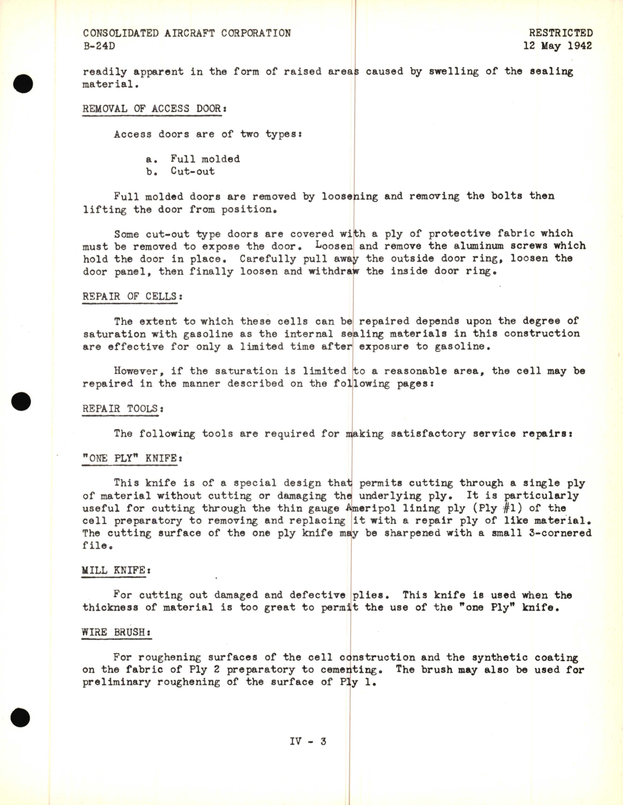 Sample page 5 from AirCorps Library document: Fuel Cells Lecture, B-24D Model - Familiarization Manual