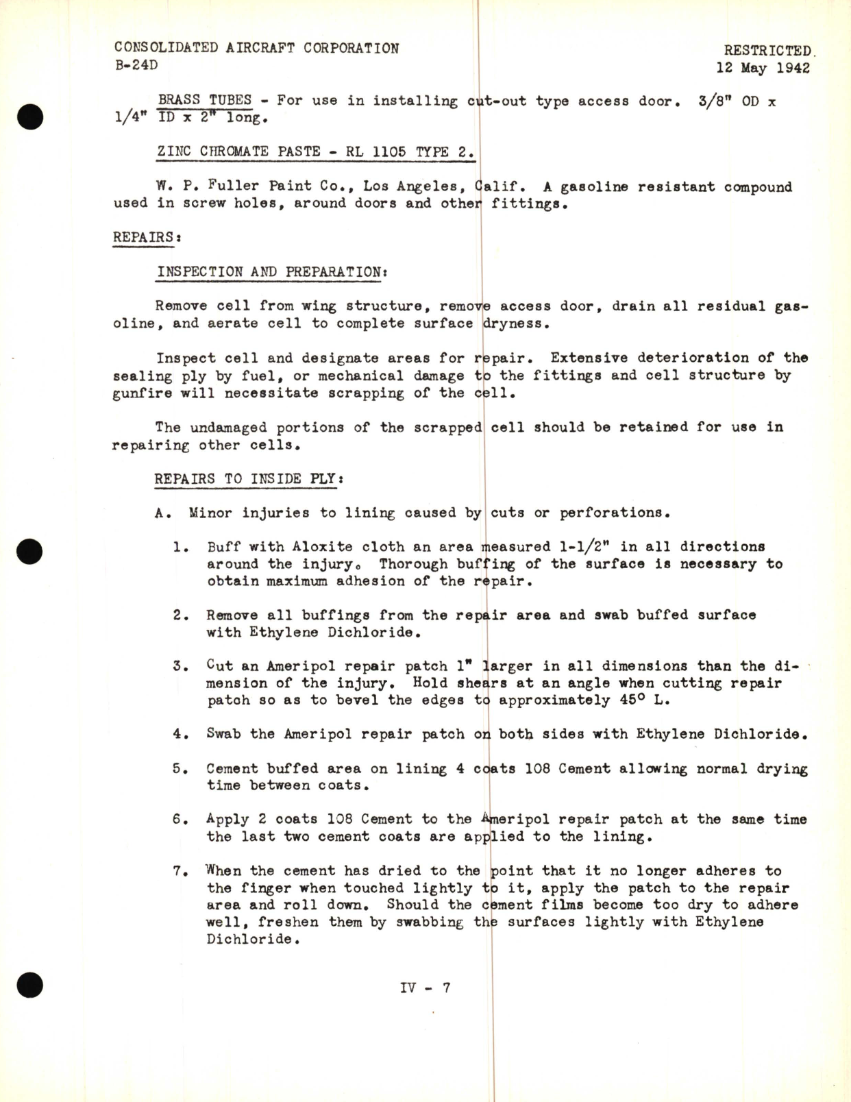 Sample page 9 from AirCorps Library document: Fuel Cells Lecture, B-24D Model - Familiarization Manual