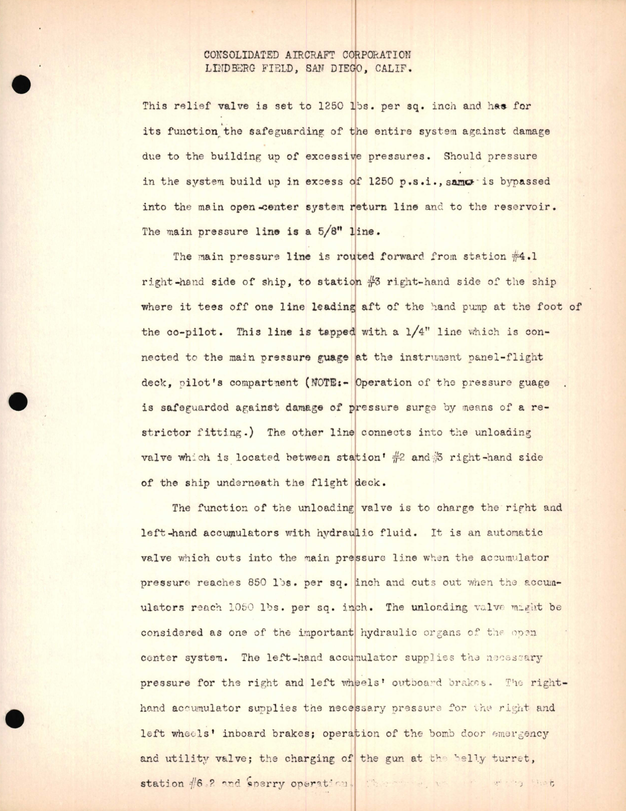 Sample page 9 from AirCorps Library document: Hydraulics Lecture, B-24D Model - Familiarization Manual