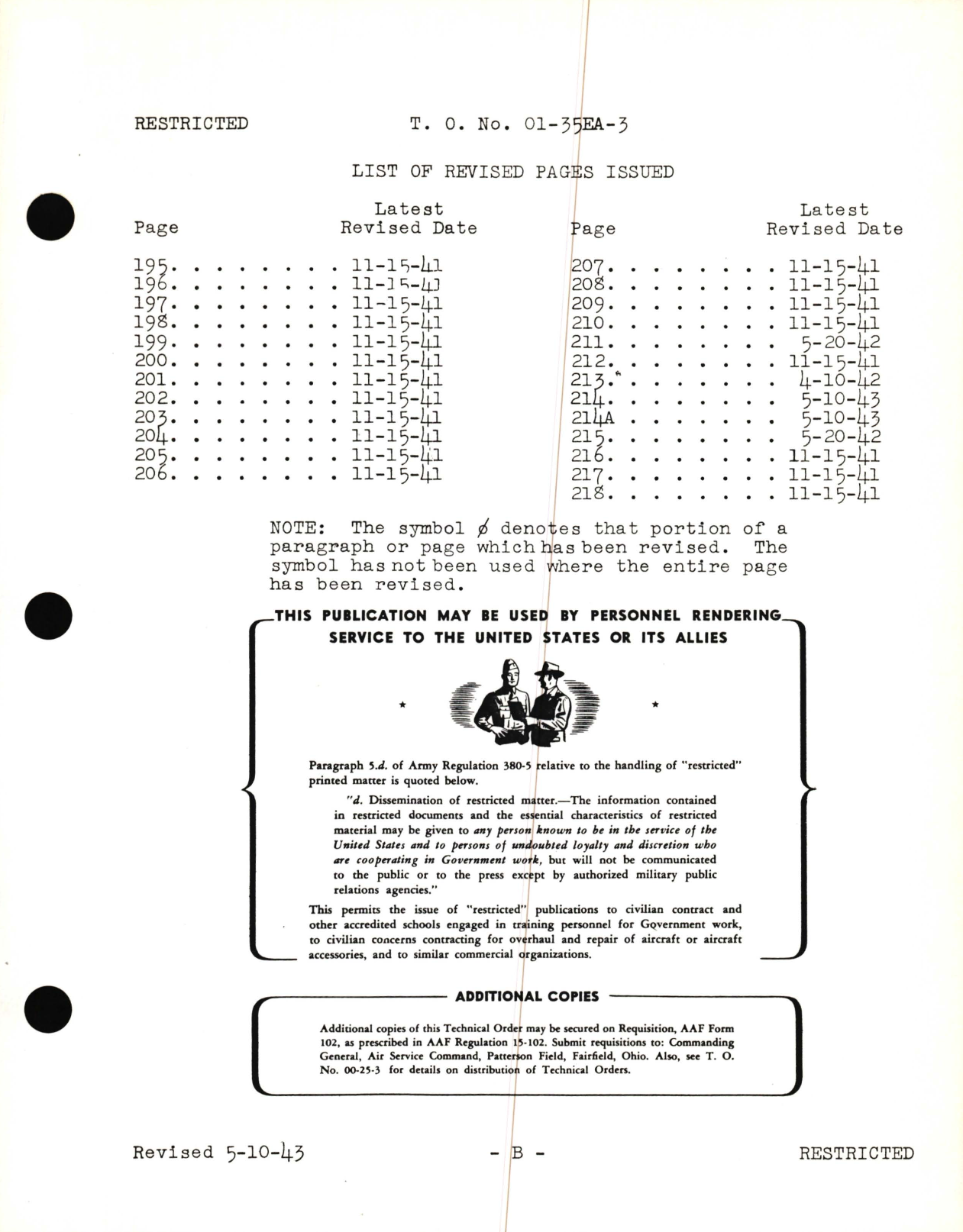 Sample page 5 from AirCorps Library document: Overhaul Instructions for Army Models RB-26, RB-26A and B-26B