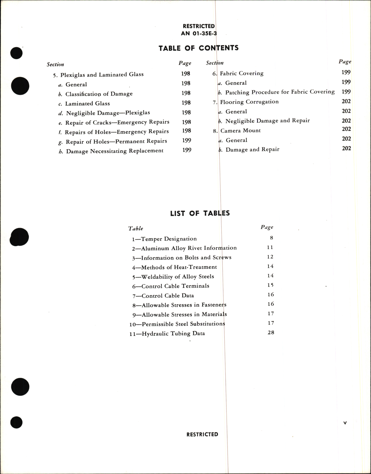 Sample page 7 from AirCorps Library document: Structural Repair Instructions for Army Model B-26 Series British Models Marauder I, II, and III Navy Model JM-1 Airplanes