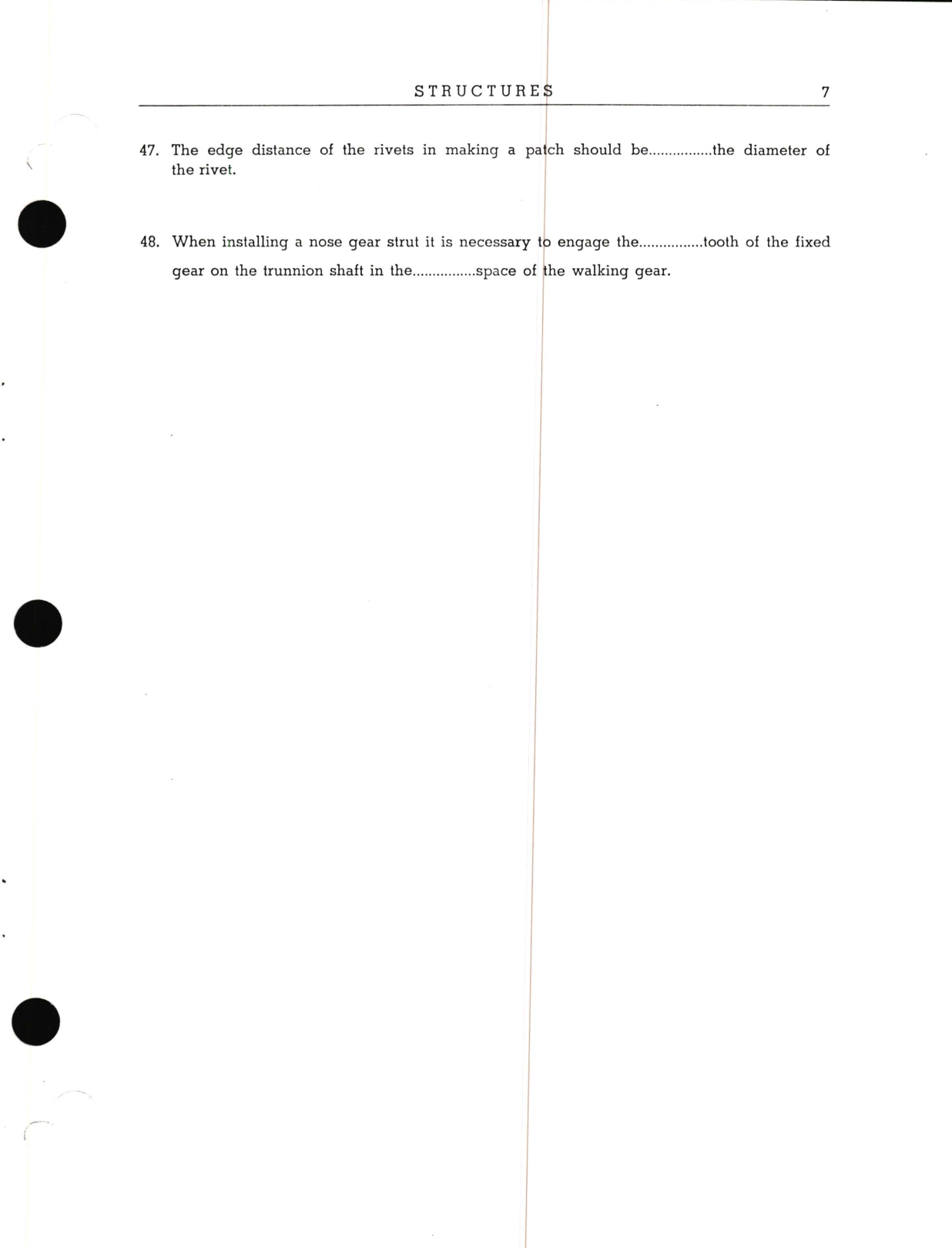 Sample page 9 from AirCorps Library document: B-26, Study Assignment and Questionnaire for the 20th Army Air Forces Technical Training Detachment