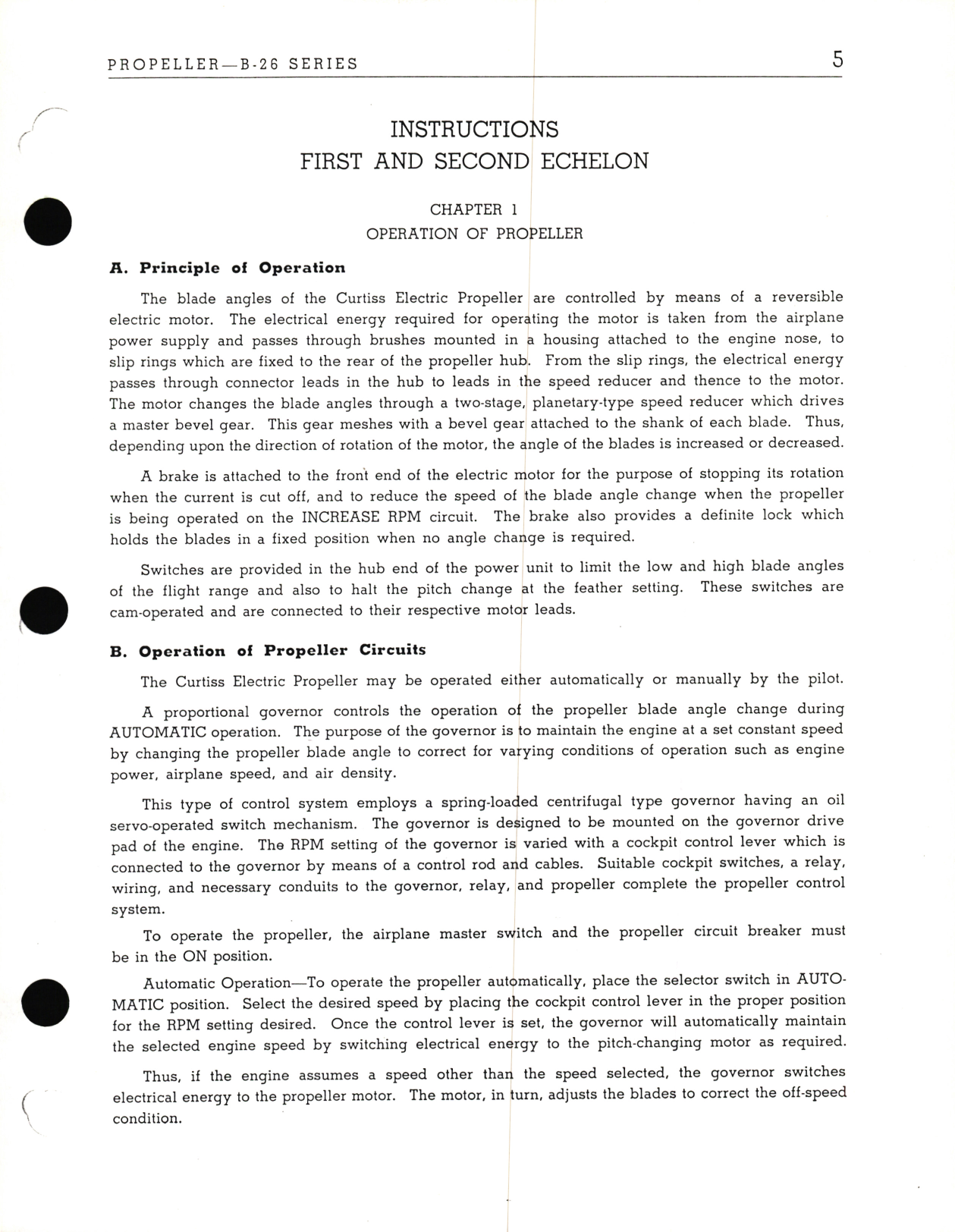 Sample page 5 from AirCorps Library document: Curtis Electric Propeller B-26 Series