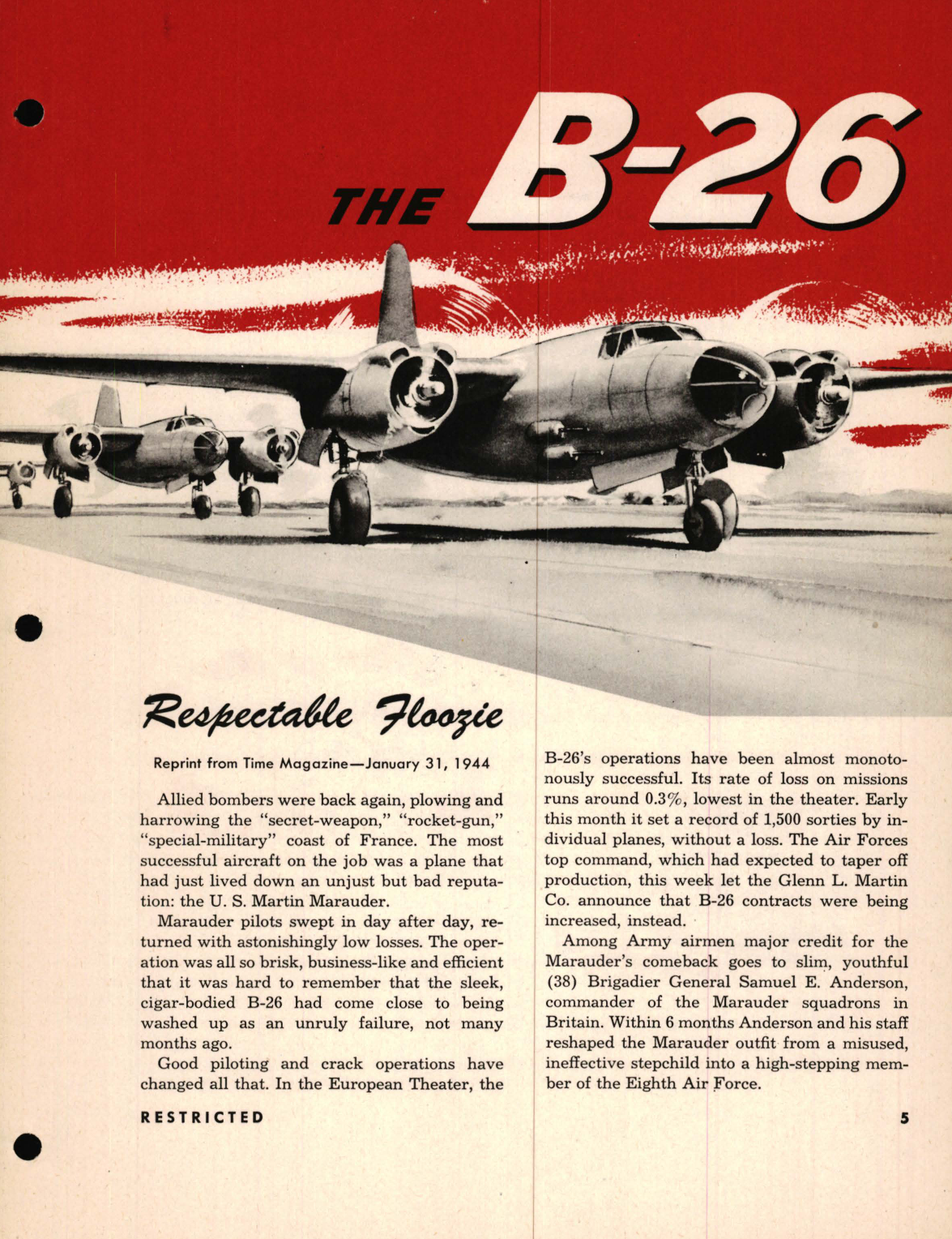Sample page 5 from AirCorps Library document: Pilot Training Manual for the B-26