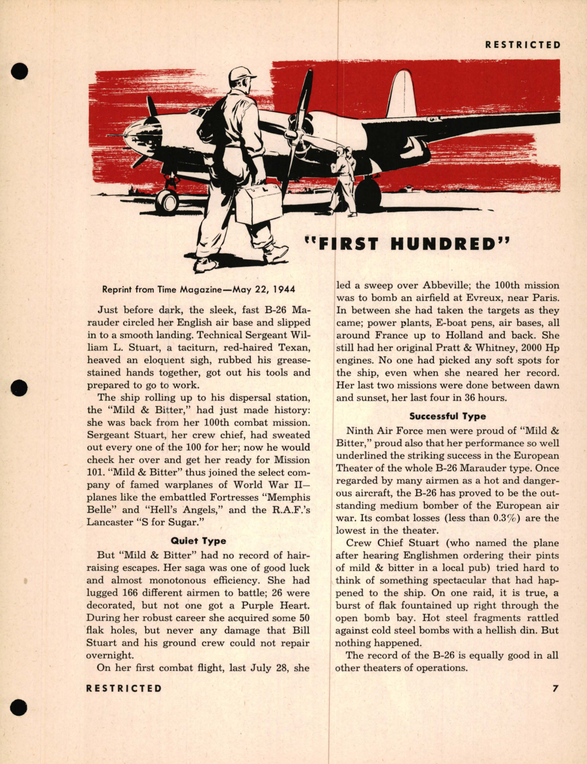 Sample page 7 from AirCorps Library document: Pilot Training Manual for the B-26