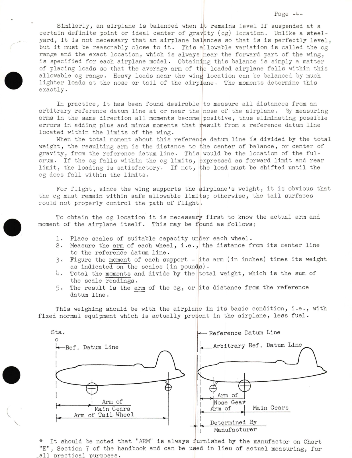 Sample page 5 from AirCorps Library document: Weight and Balance Data - 20th Army Air Forces Technical Training Detachment