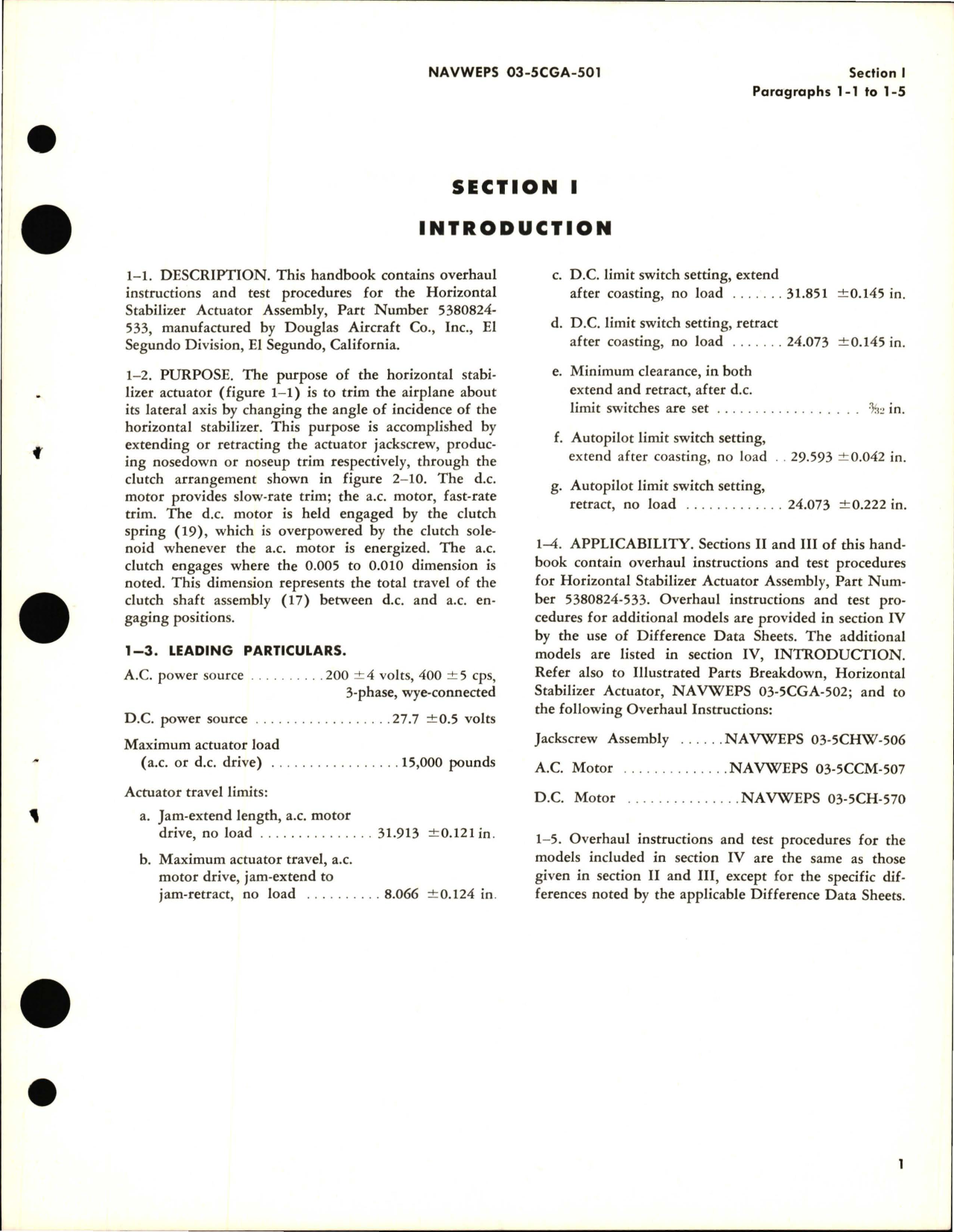 Sample page 7 from AirCorps Library document: Overhaul Instructions for Horizontal Stabilizer Actuator 