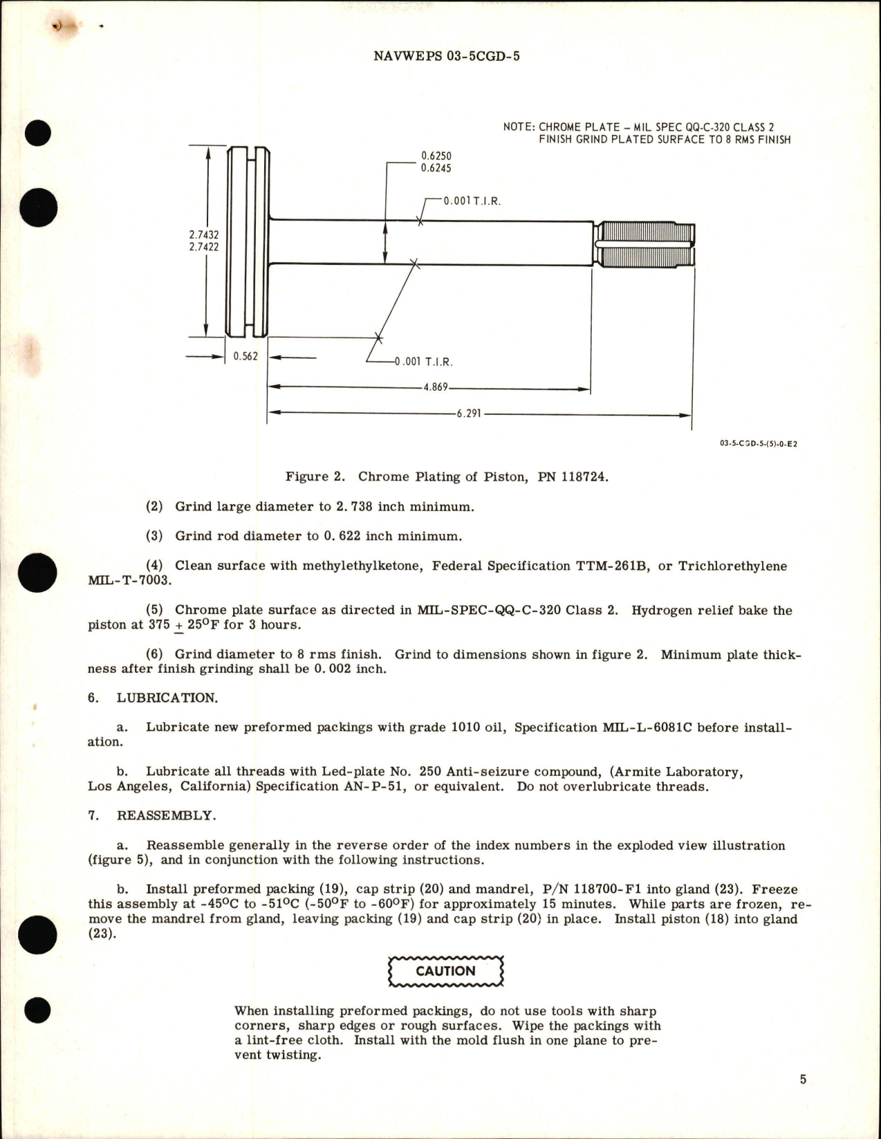 Sample page 5 from AirCorps Library document: Overhaul Instructions with Parts Breakdown for Inlet Guide Vane Fuel Actuator - Model 1187-0 