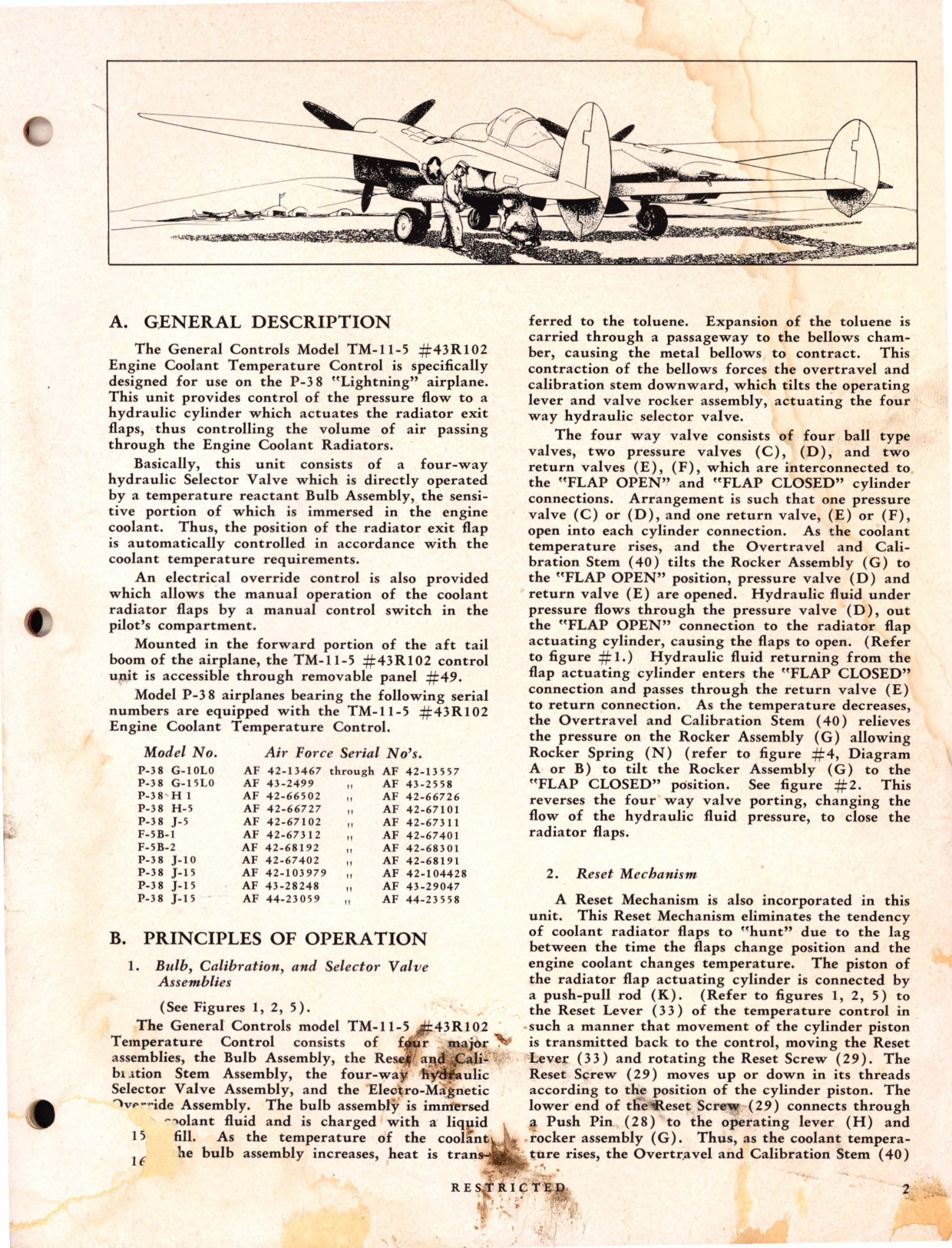 Sample page 7 from AirCorps Library document: Engine Coolant Temperature Control Service & Maintenance Manual for P-38, Model TM-11-5, Type 43R102 (General Controls)