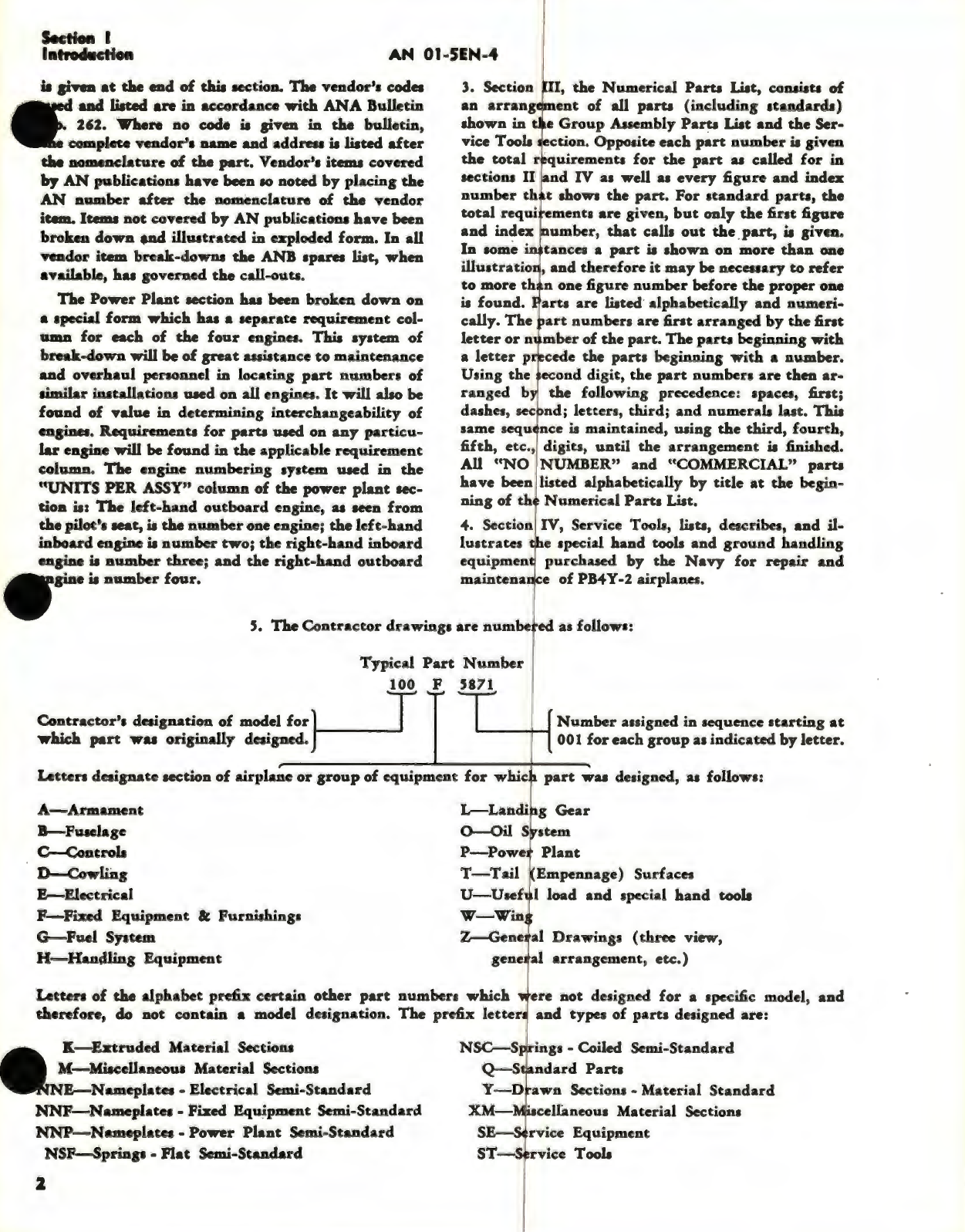 Sample page 7 from AirCorps Library document: Parts Catalog for Navy Model P4Y-2 Airplane