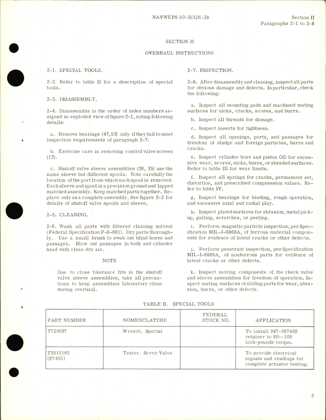 Sample page 5 from AirCorps Library document: Overhaul Instructions for Hydraulic Inlet Ramp Servo Actuator Assembly - Part 247-58712-11 and 247-58712-12 