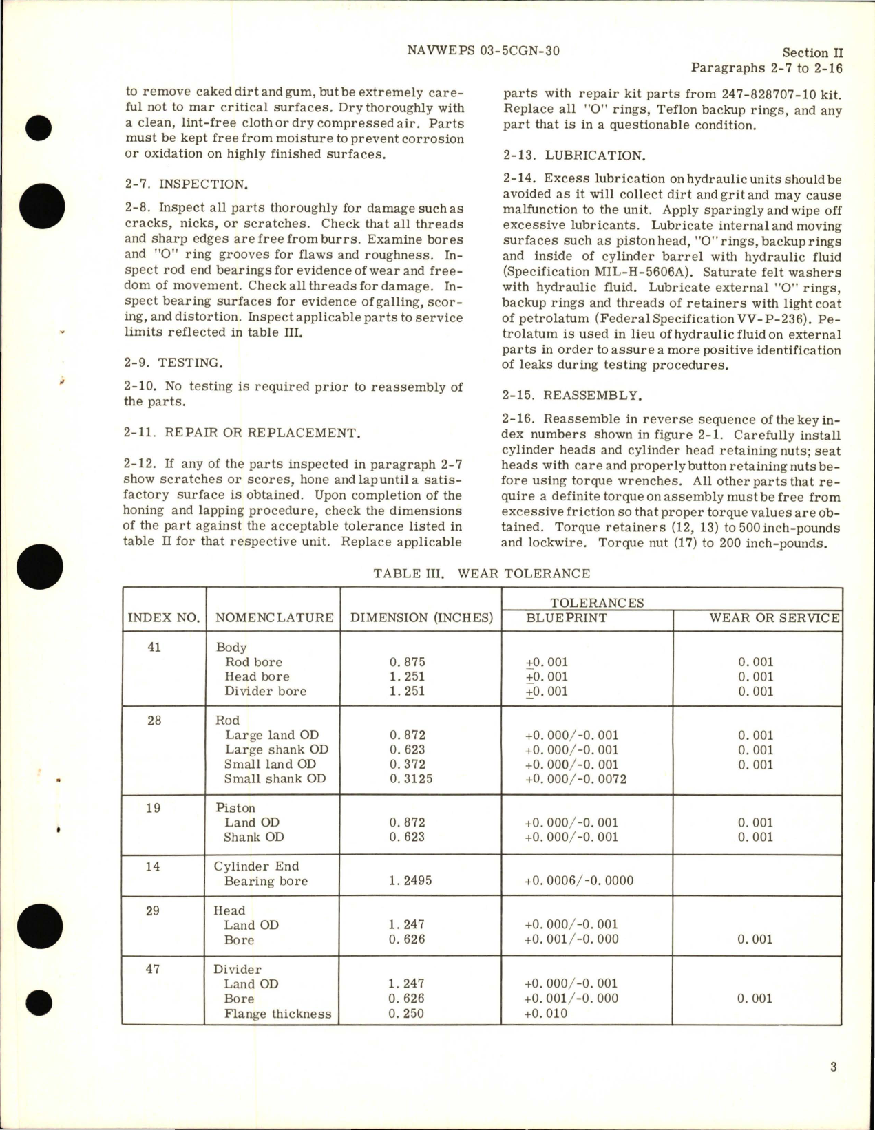 Sample page 5 from AirCorps Library document: Overhaul Instructions for Hydraulic Flight Control, Spoiler Master Actuator Assembly - Part 247-58707-21 and 247-58707-31