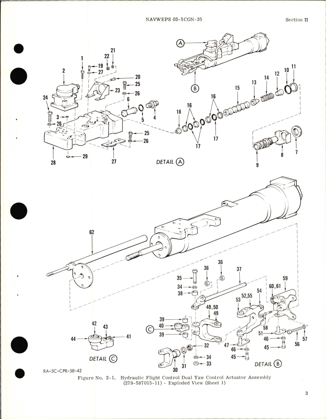 Sample page 5 from AirCorps Library document: Overhaul Instructions for Hydraulic Flight Control, Dual Yaw Control Actuator Assembly - Part 279-587015-11 