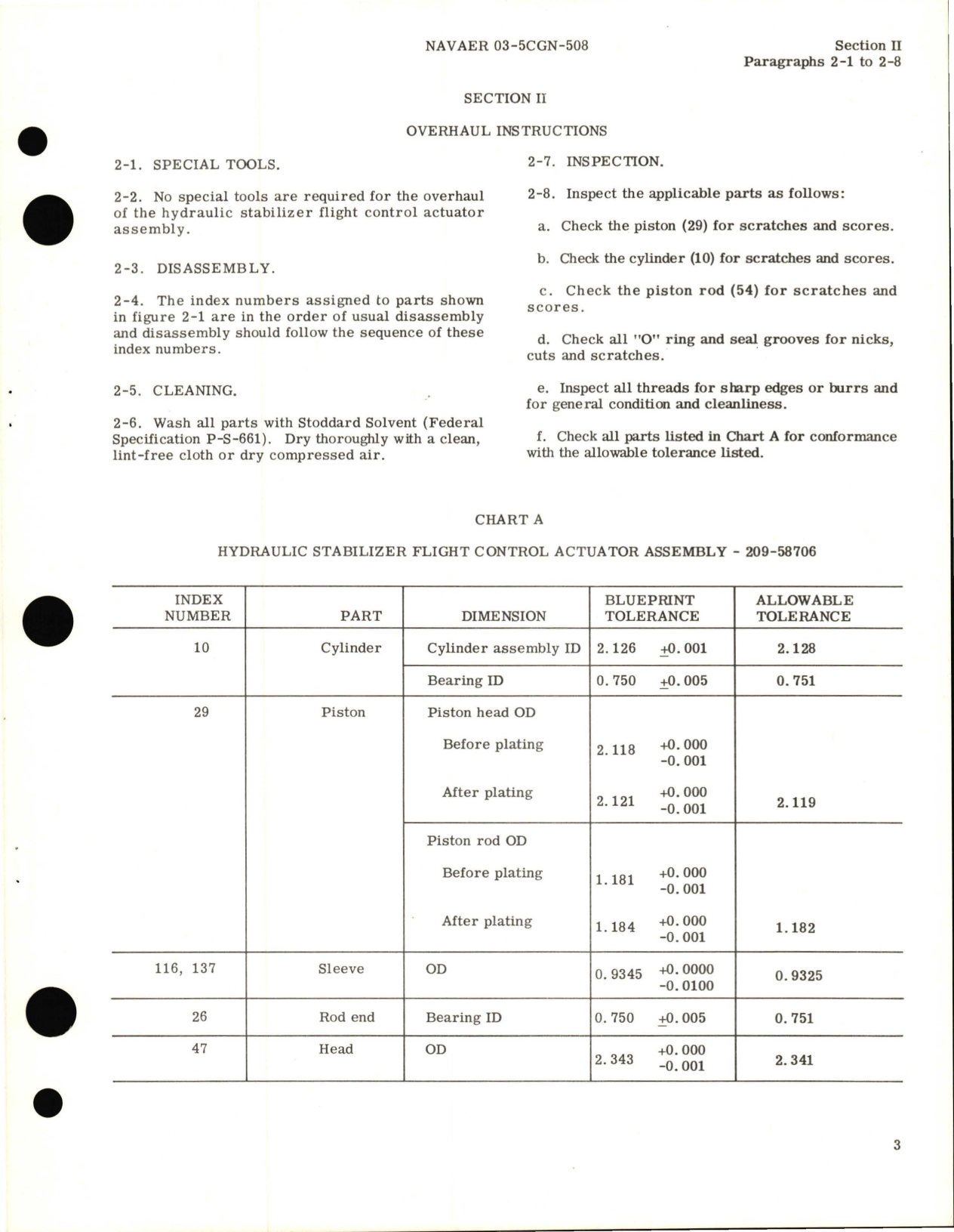 Sample page 5 from AirCorps Library document: Overhaul Instructions for Hydraulic Stabilizer Flight Control Actuator Assembly - Part 209-58706