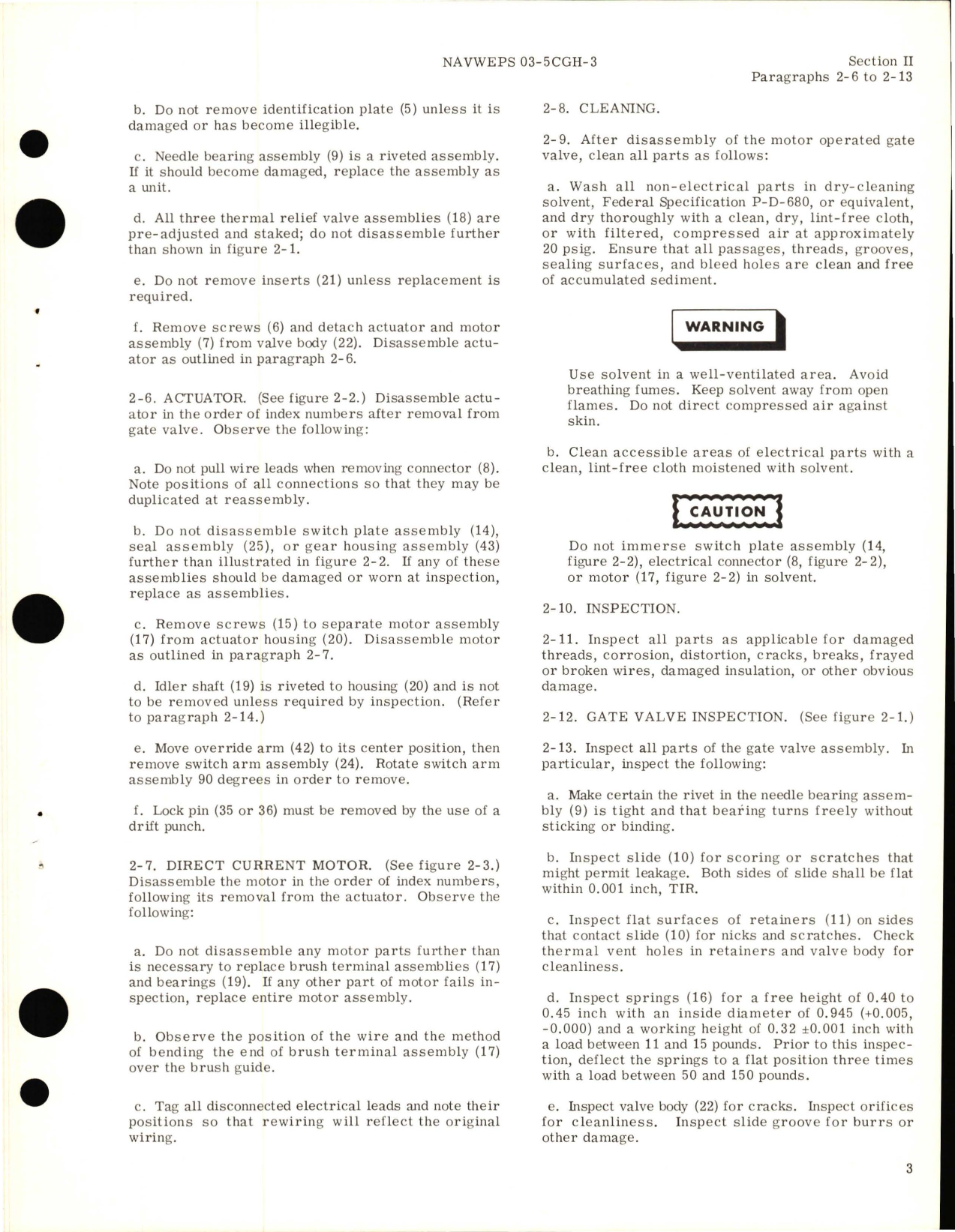 Sample page 7 from AirCorps Library document: Overhaul Instructions for Motor Operated Gate Valve - Part AV16B1658D 