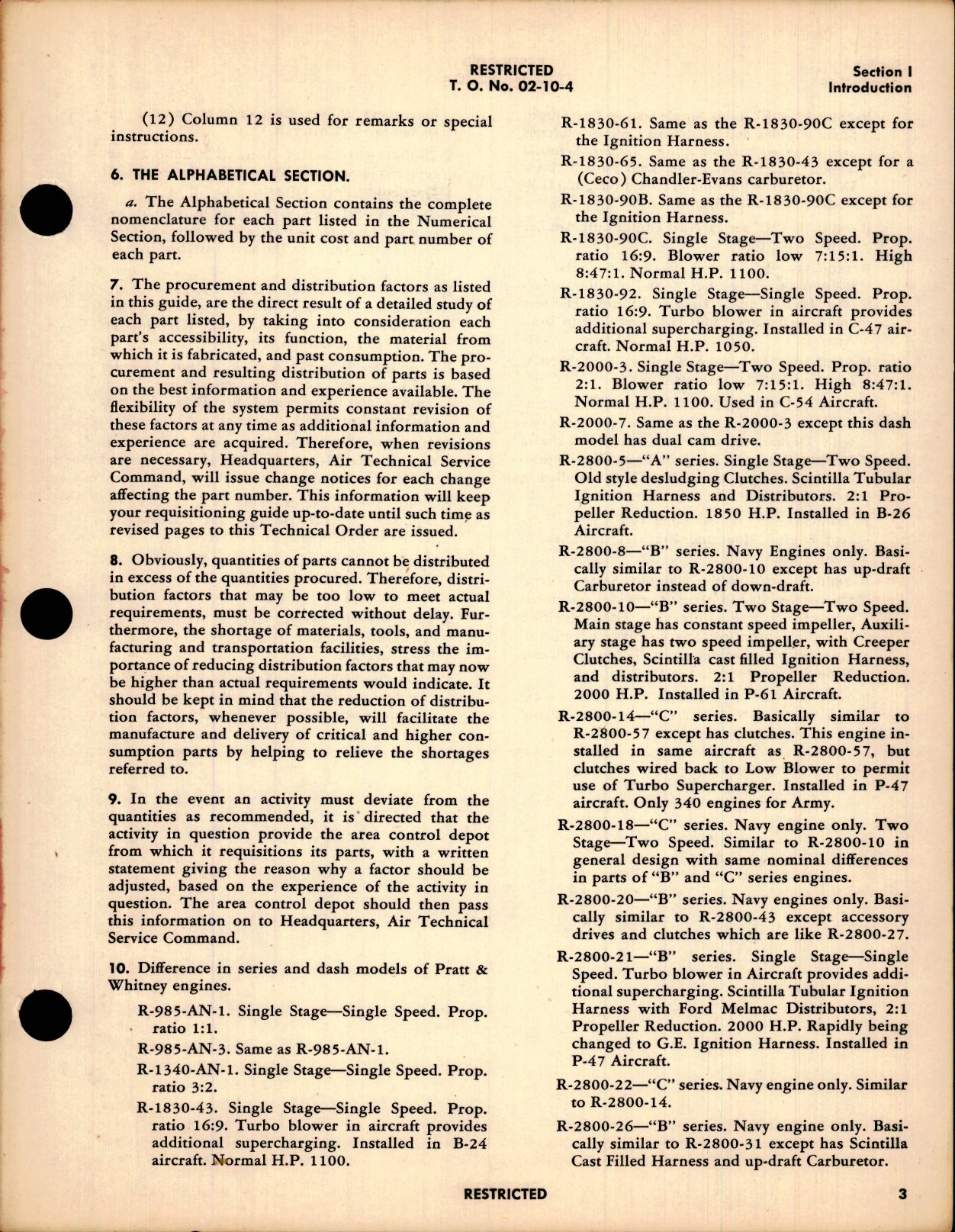 Sample page 5 from AirCorps Library document: Master Interchangeable Parts List & Requisitioning Guide for Aircraft Engines