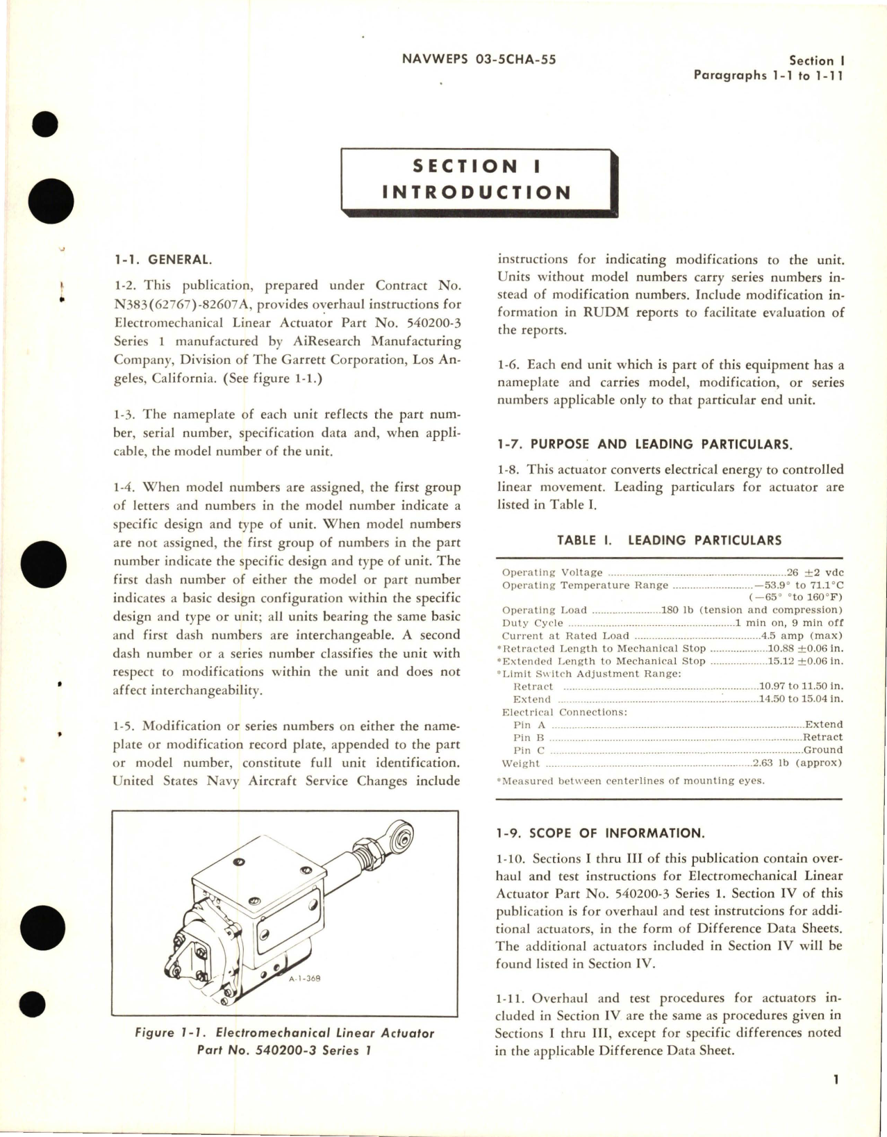 Sample page 5 from AirCorps Library document: Overhaul Instructions for Electromechanical Linear Actuator - Part 540200-3 