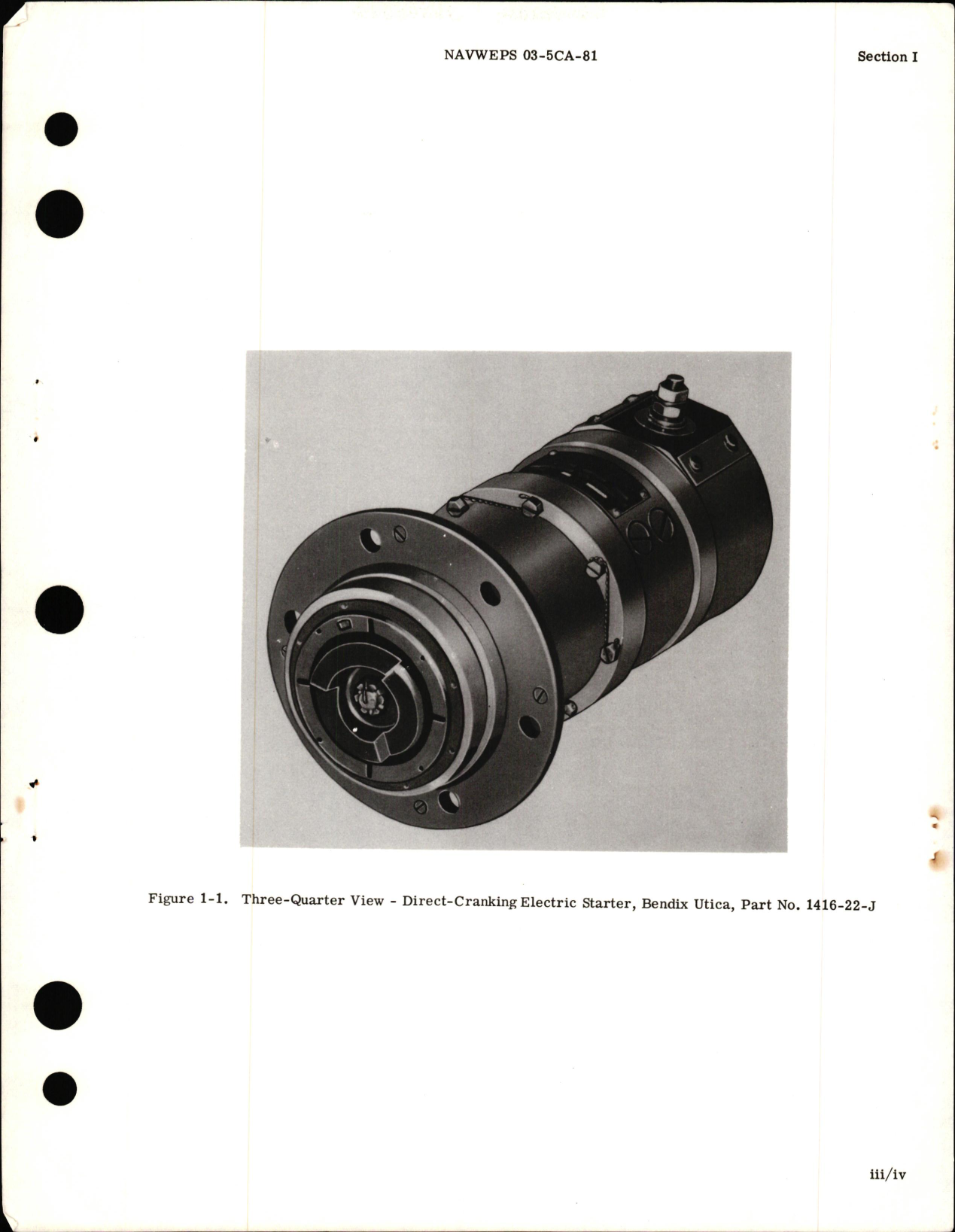 Sample page 5 from AirCorps Library document: Overhaul Instructions for Direct Cranking Electric Starter Part 1416 Series 