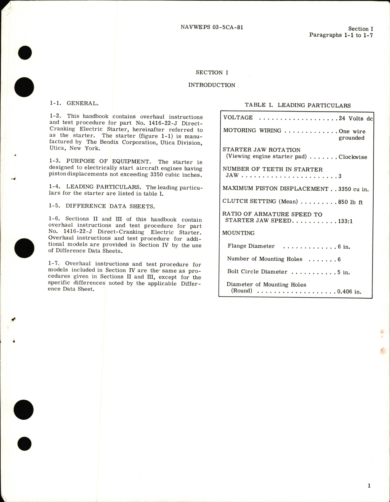Sample page 7 from AirCorps Library document: Overhaul Instructions for Direct Cranking Electric Starter Part 1416 Series 
