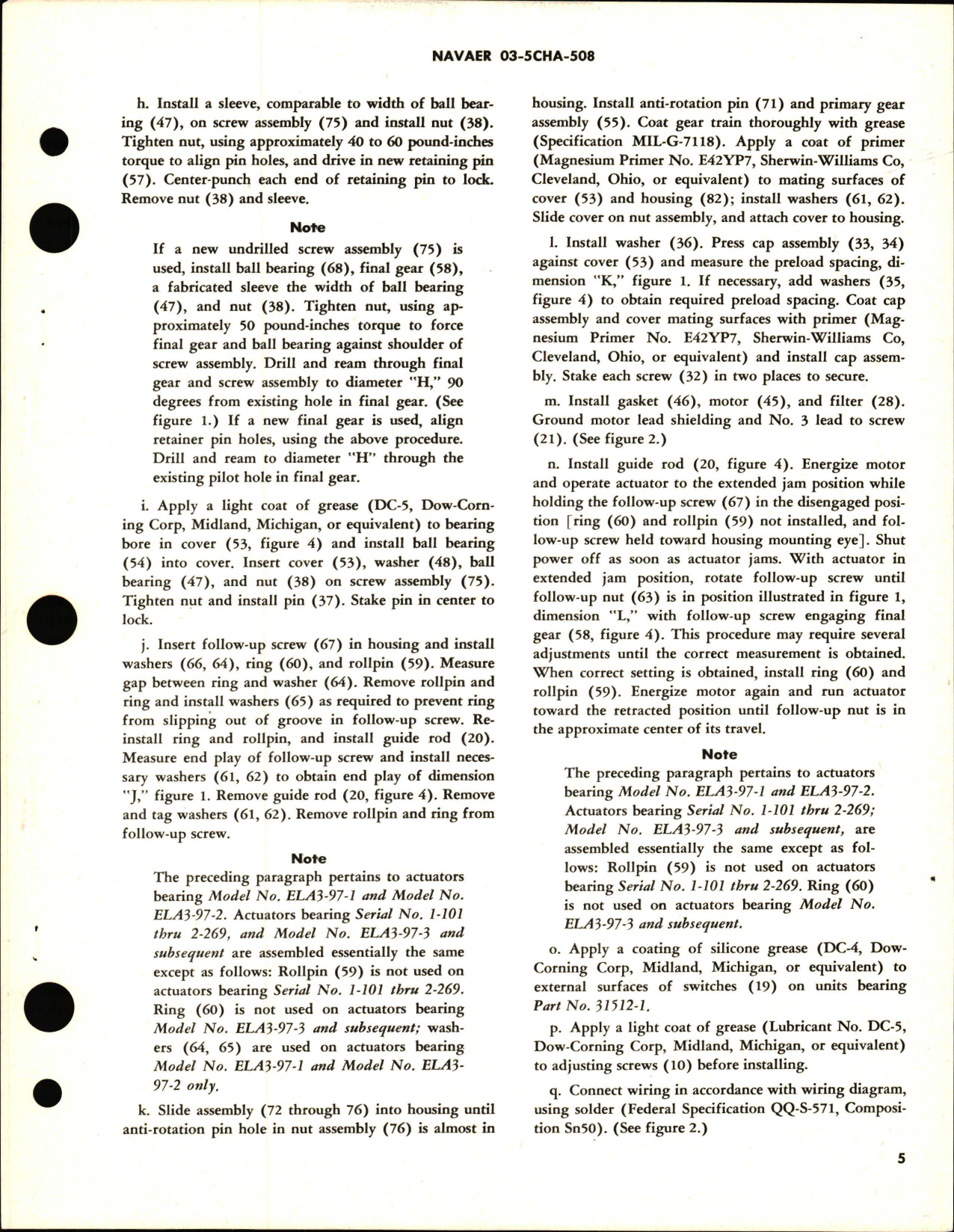 Sample page 5 from AirCorps Library document: Overhaul Instructions with Parts Breakdown for Electromechanical Linear Actuators - Part 31512 and 31512-1