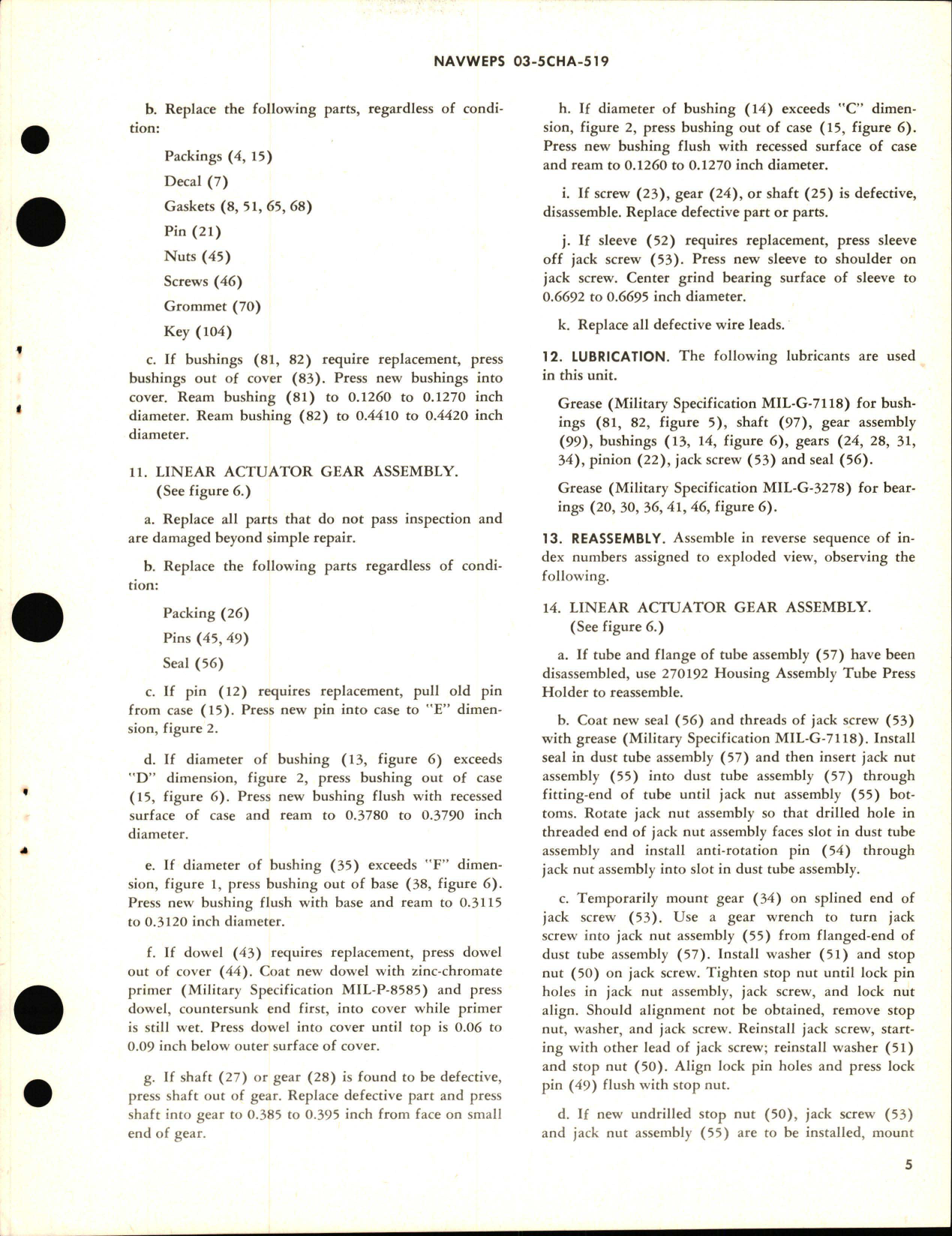 Sample page 5 from AirCorps Library document: Overhaul Instructions with Parts Breakdown for Electromechanical Linear Actuator - Part 34622-1