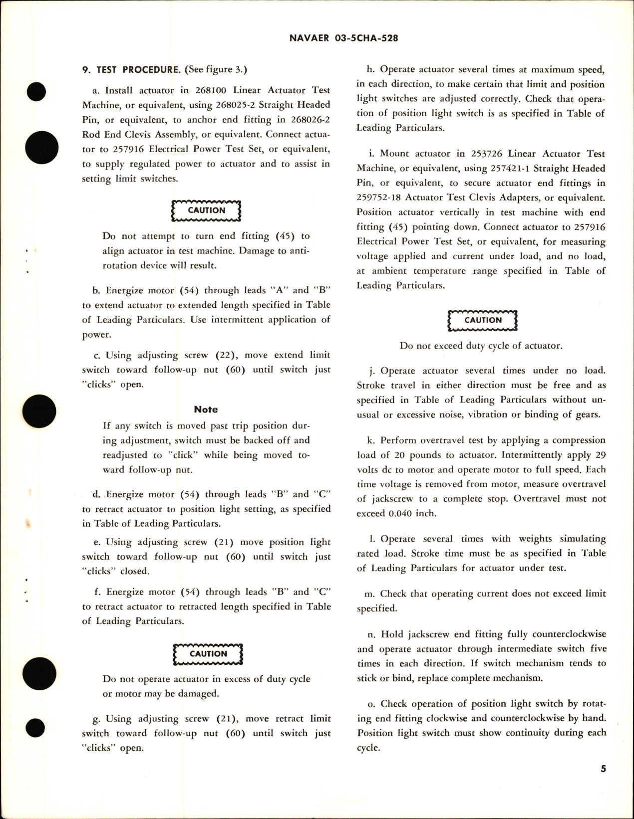 Sample page 5 from AirCorps Library document: Overhaul Instructions with Parts Breakdown for Electromechanical Linear Actuator - Part 525202 