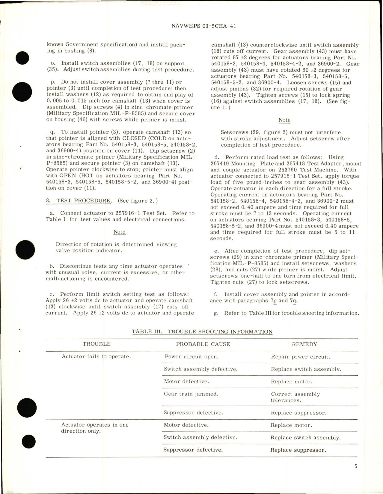 Sample page 5 from AirCorps Library document: Overhaul Instructions with Parts Breakdown for Rotary Electromechanical Actuators 