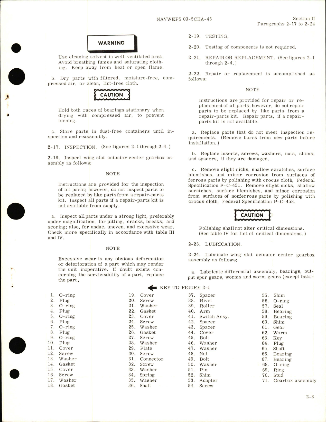 Sample page 7 from AirCorps Library document: Overhaul Instructions for Wing Slat Actuator Center Gearbox Assembly - Part 1372R140 