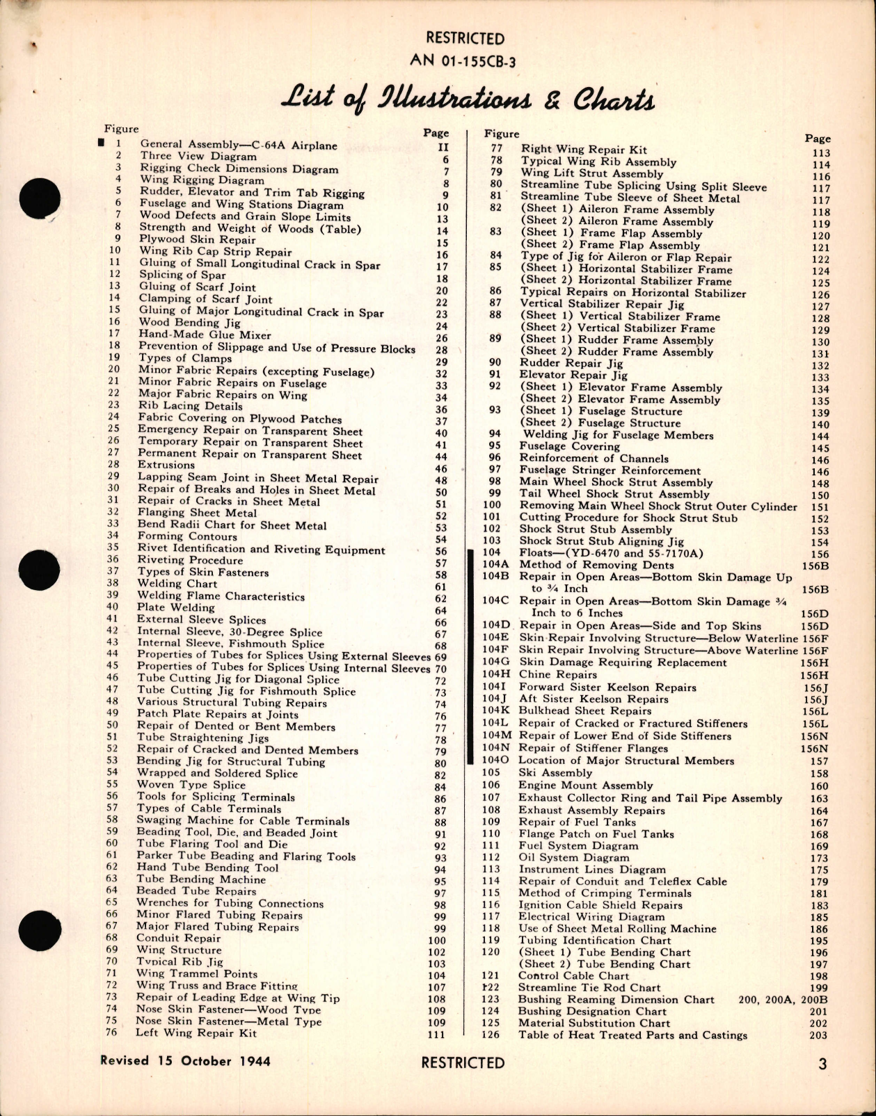 Sample page 5 from AirCorps Library document: Structural Repair Instructions for C-64A