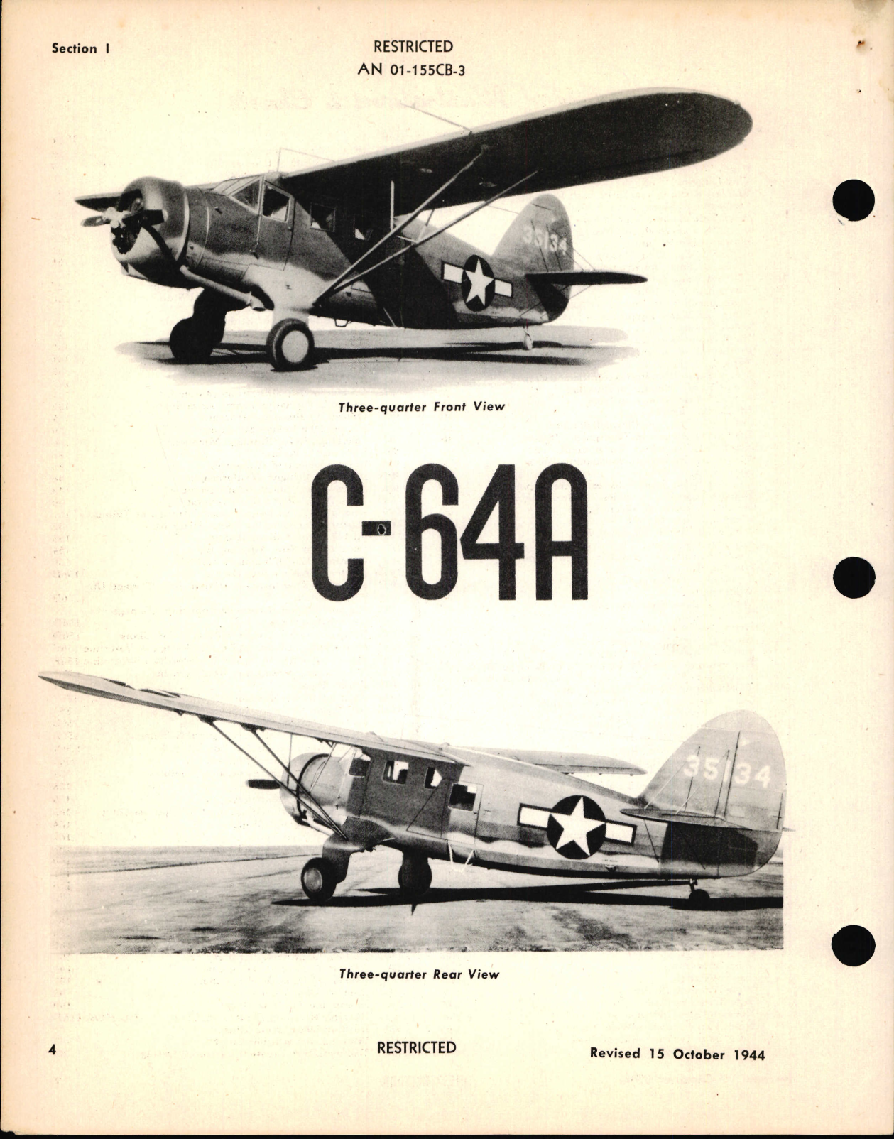 Sample page 6 from AirCorps Library document: Structural Repair Instructions for C-64A