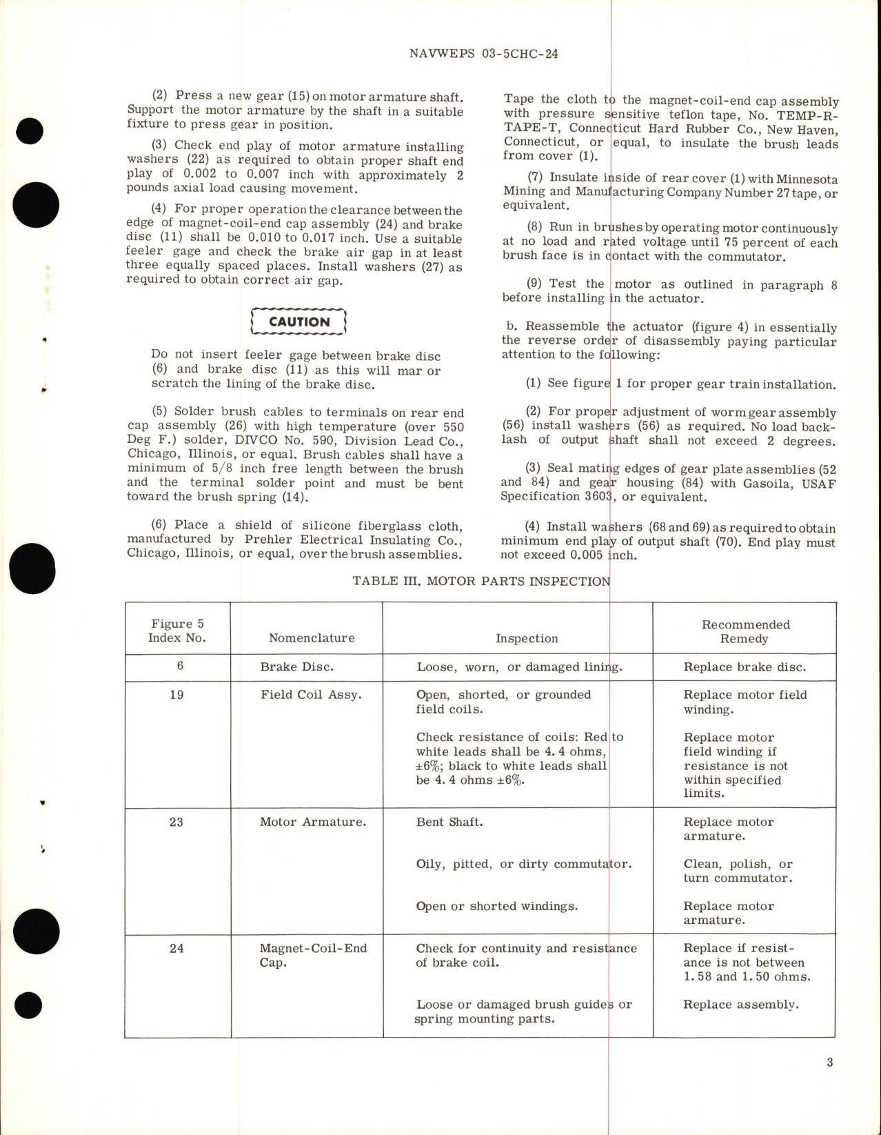 Sample page 5 from AirCorps Library document: Overhaul Instructions with Parts Breakdown for Electromechanical Rotary Actuator - Part HYLC 7684 