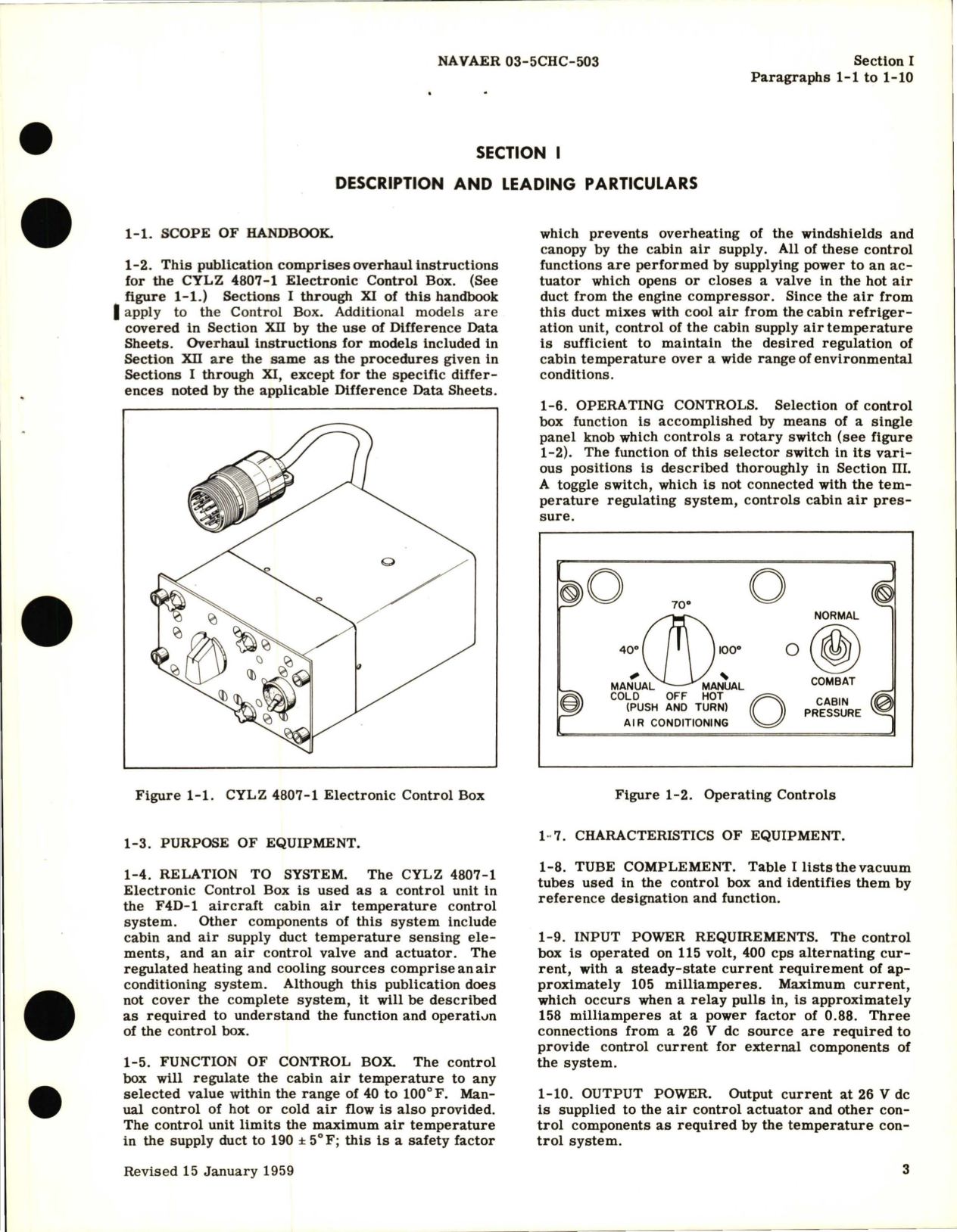 Sample page 5 from AirCorps Library document: Overhaul Instructions for Electronic Control Box - CYLZ 4807-1 and CYLZ 4807-2