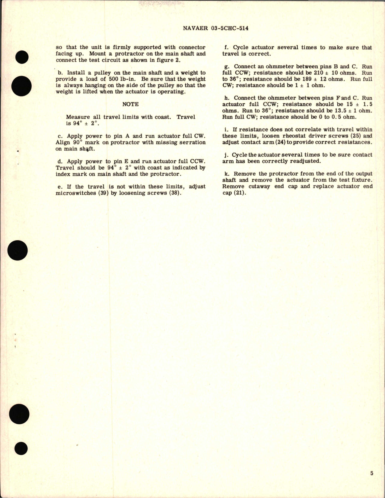 Sample page 5 from AirCorps Library document: Overhaul Instructions with Parts Breakdown for Aircraft Control Motor - BYLC 2870-1