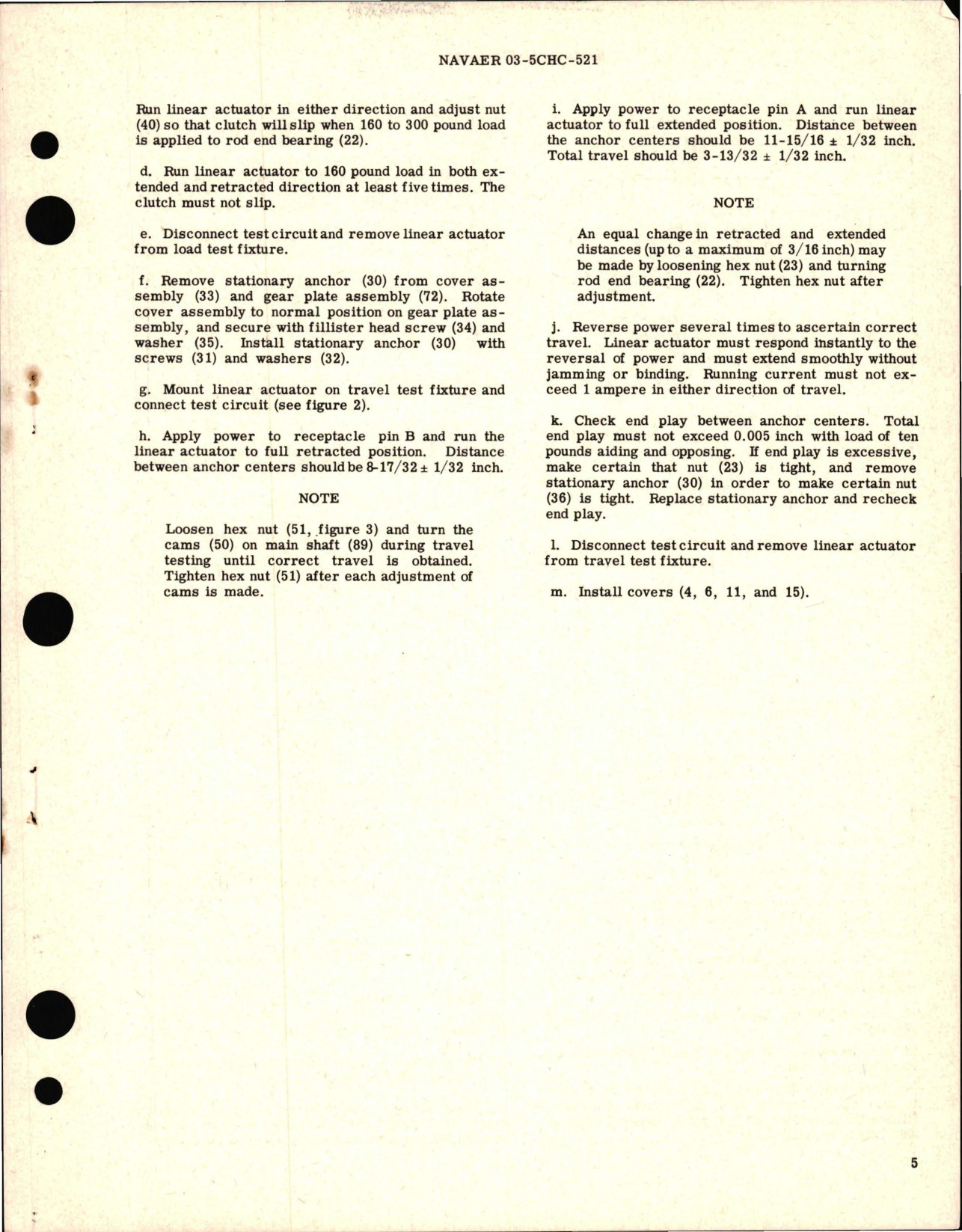 Sample page 5 from AirCorps Library document: Overhaul Instructions with Parts Breakdown for Linear Actuator - JYLC 3909-3 and 3909-4