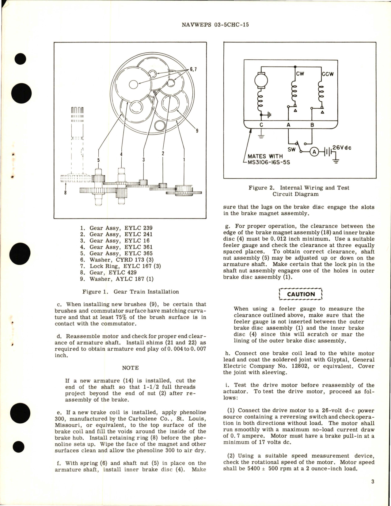 Sample page 5 from AirCorps Library document: Overhaul Instructions with Illustrated Parts Breakdown for Electromechanical Rotary Actuator - Part EYLC 3757-3 