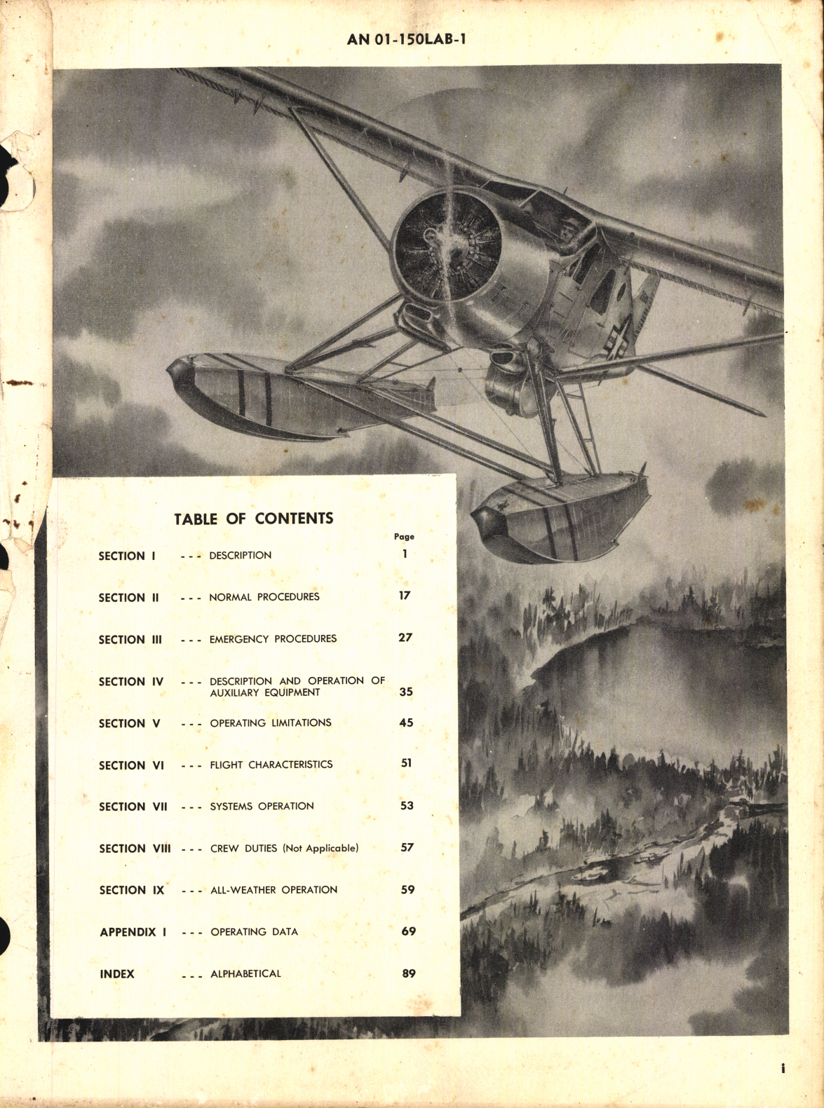 Sample page 1 from AirCorps Library document: Flight Handbook for L-20A